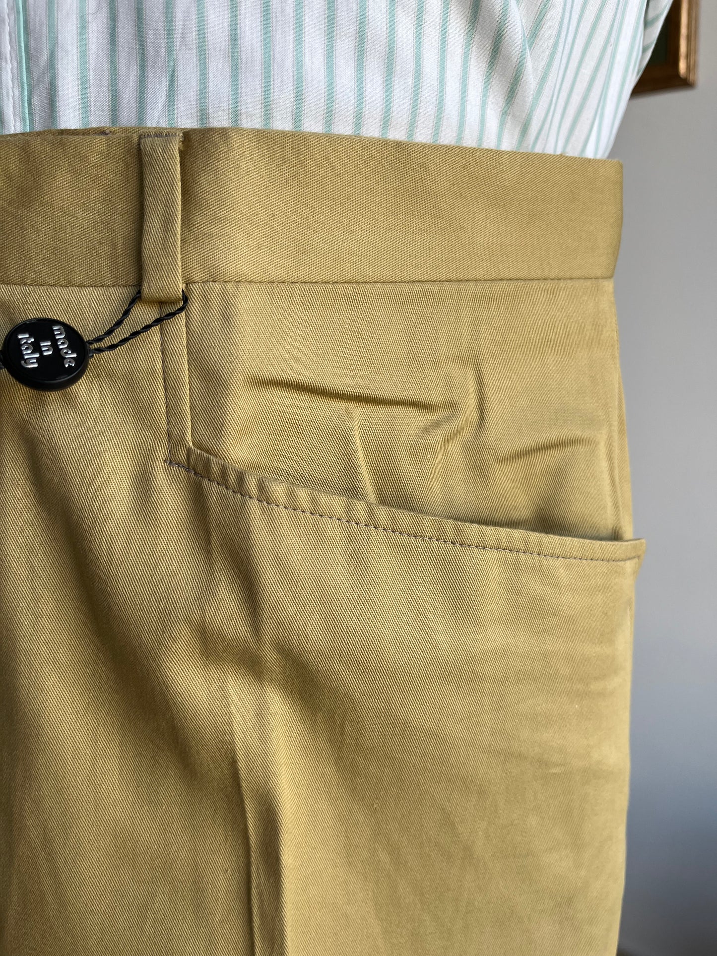 Calzoni in cotone beige tg. 50