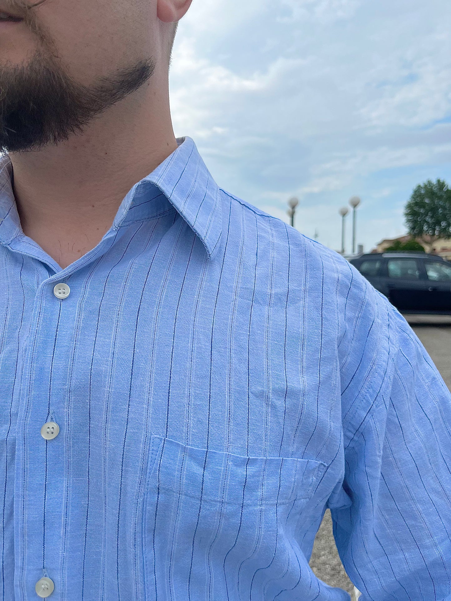 Camicia lino e cotone