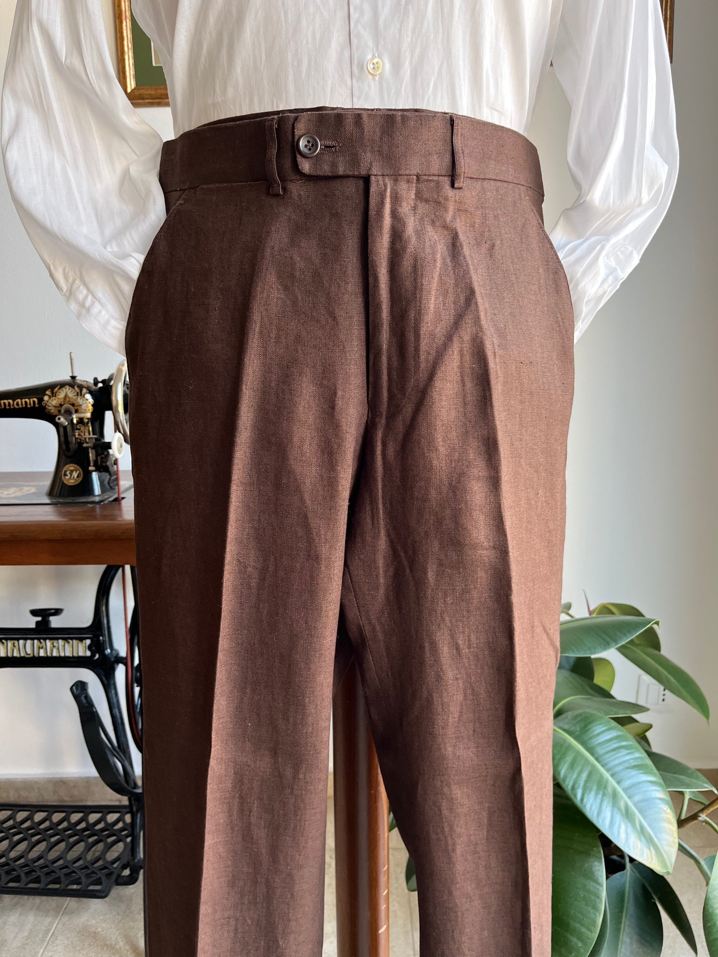 Completo anni ‘90 lino marrone