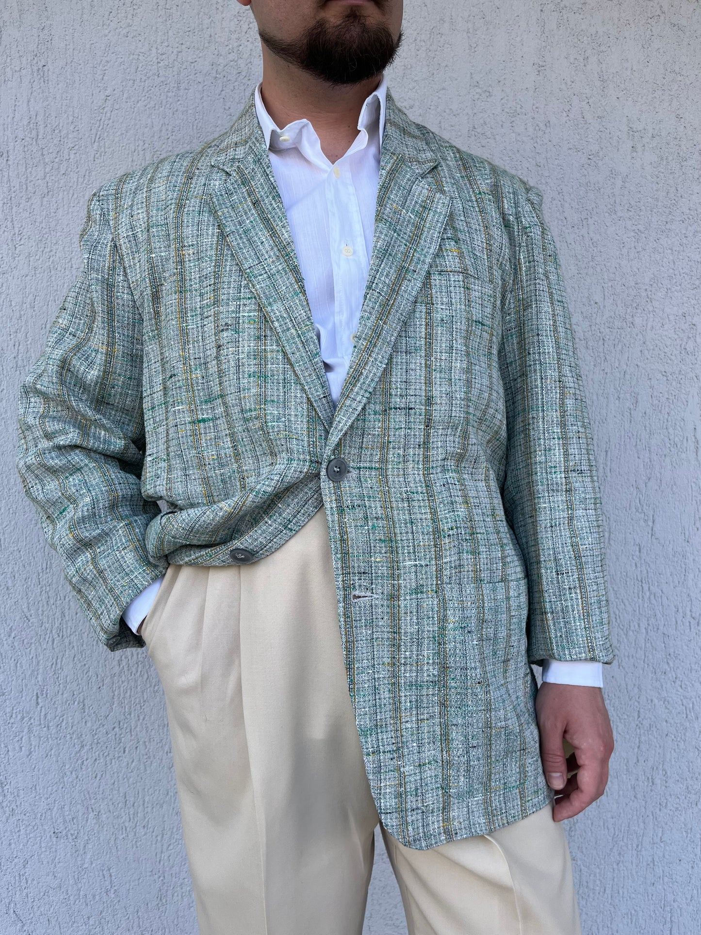 Giacca anni ‘80 verde acqua
