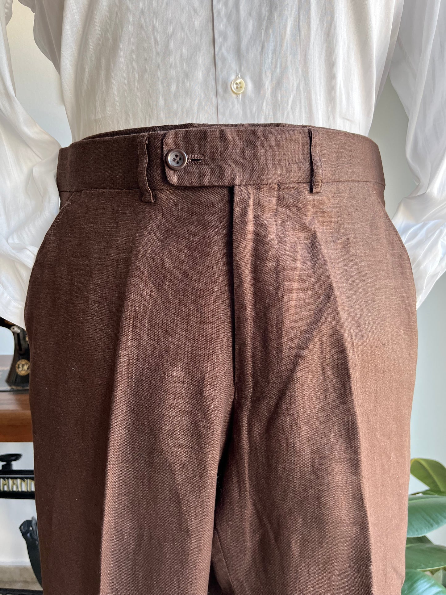 Completo anni ‘90 lino marrone