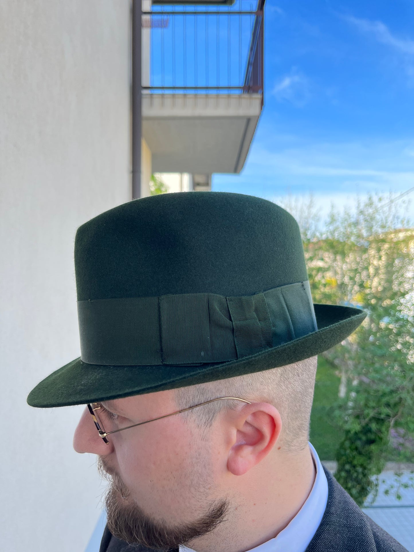 Cappello Borsalino anni ‘40 color Pineta