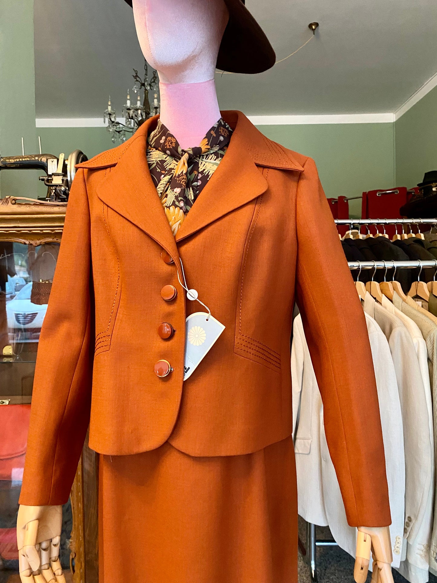 Tailleur anni ‘70 giacca + abito - TG. 40/42/44