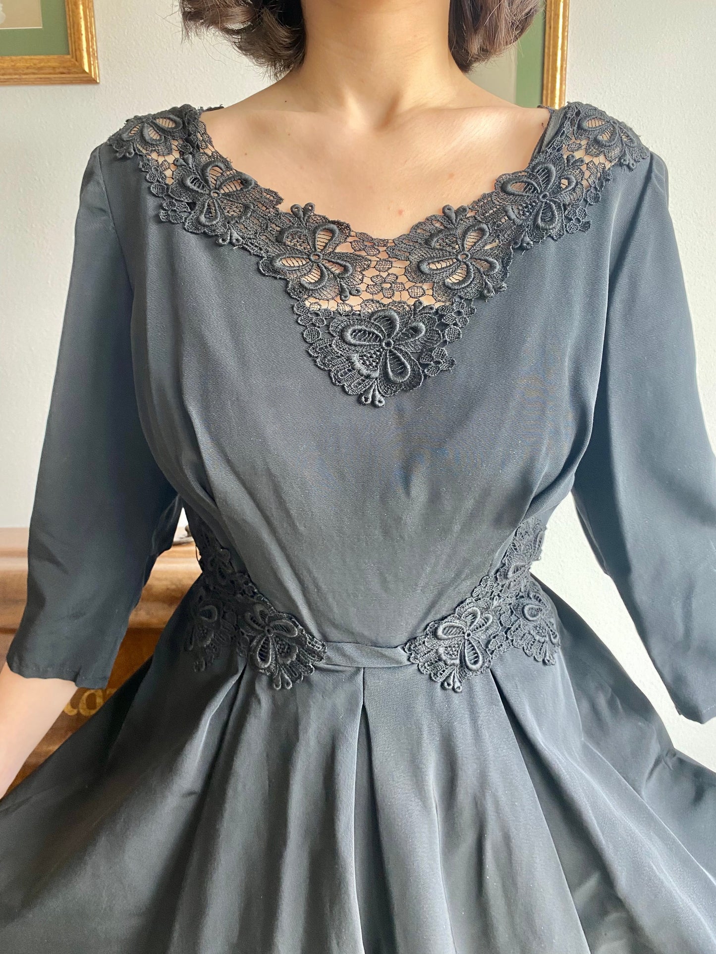 Abito nero anni ‘50 - Tg. 40/42