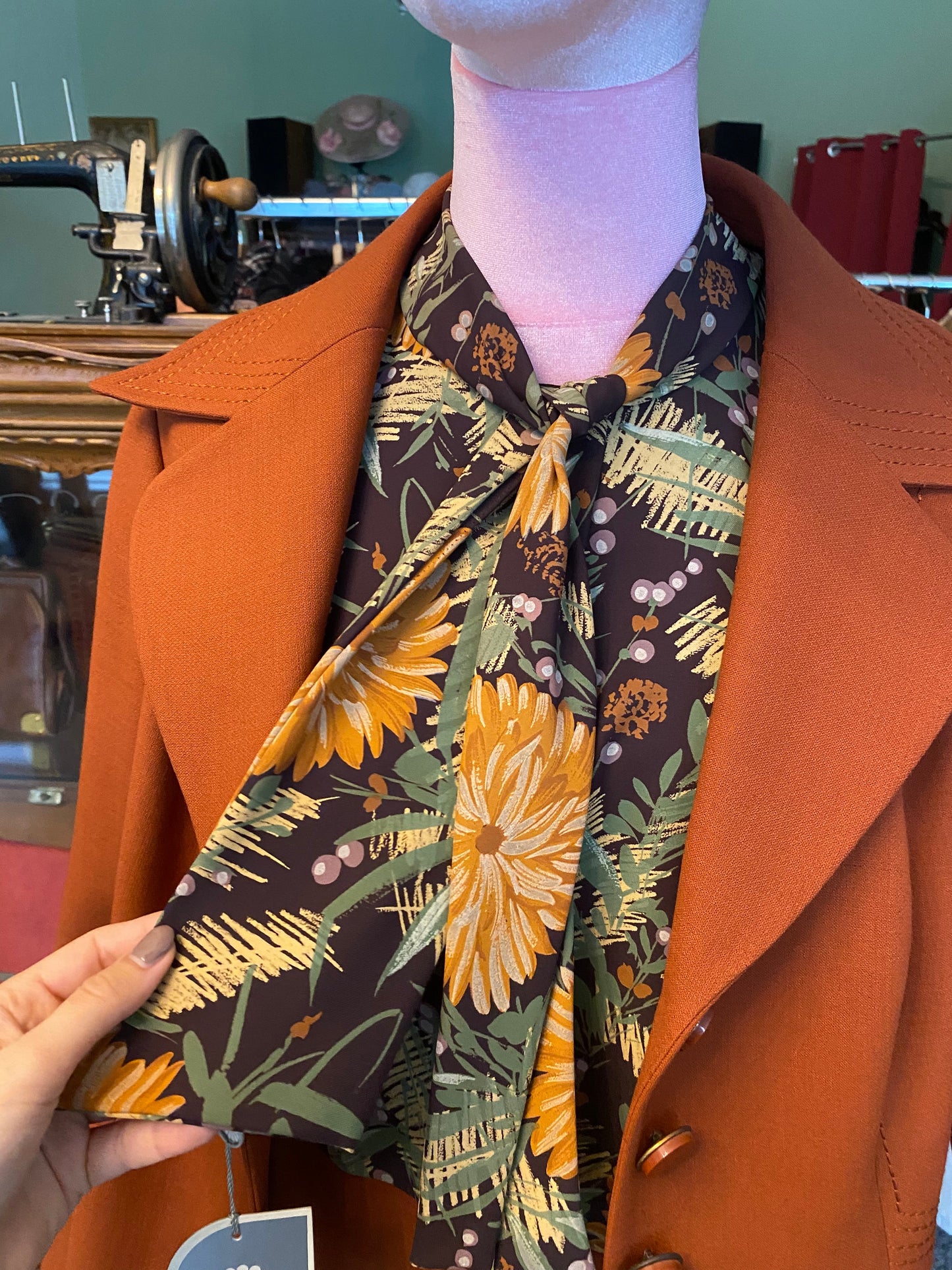Tailleur anni ‘70 giacca + abito - TG. 40/42/44