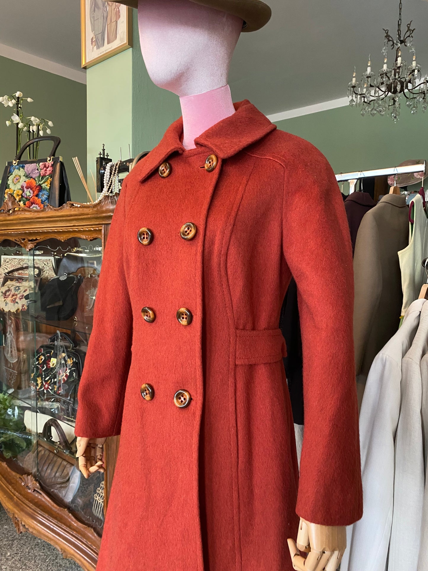 Cappotto anni ‘70 color ruggine - TG. 40/42