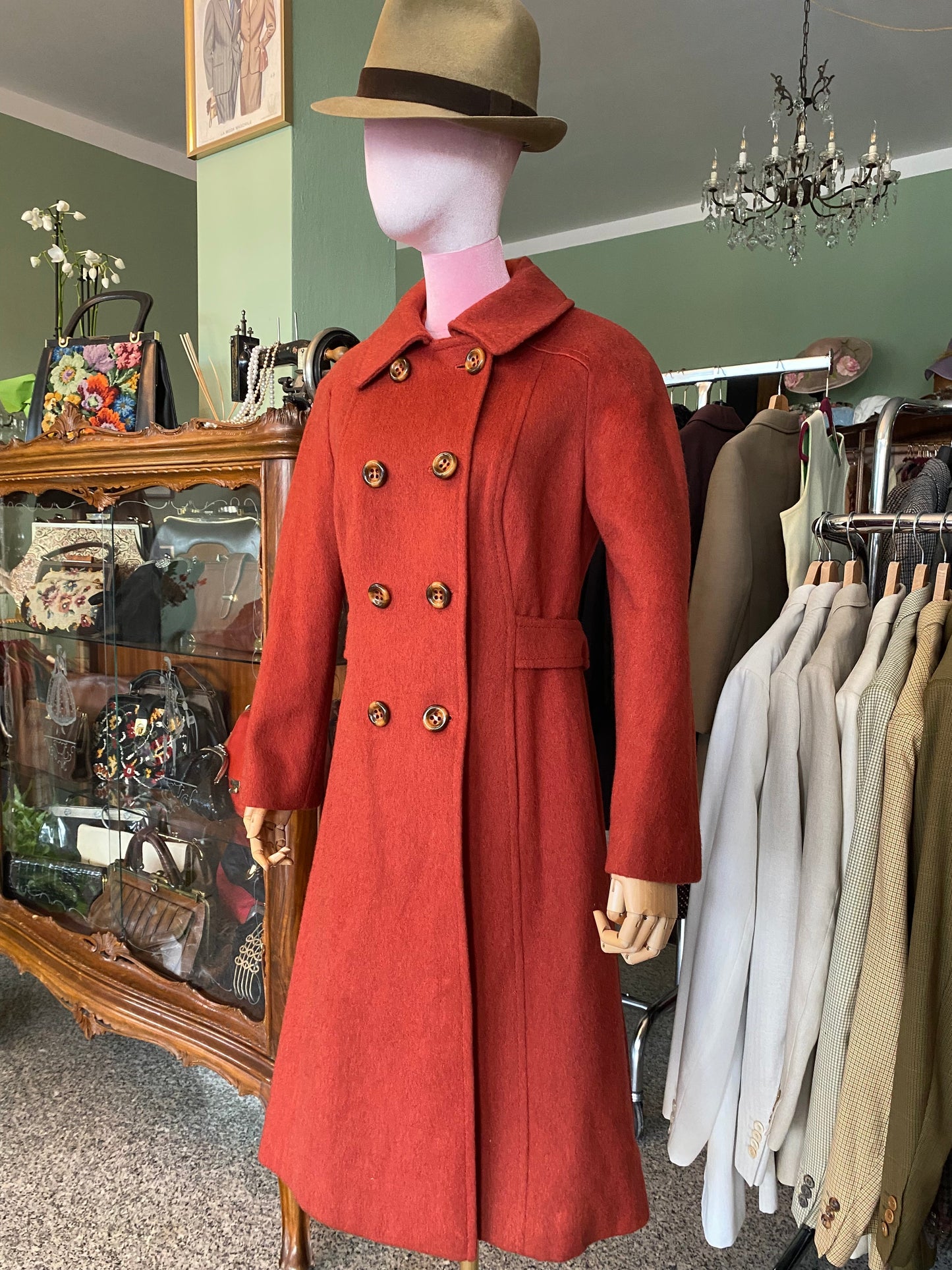 Cappotto anni ‘70 color ruggine - TG. 40/42