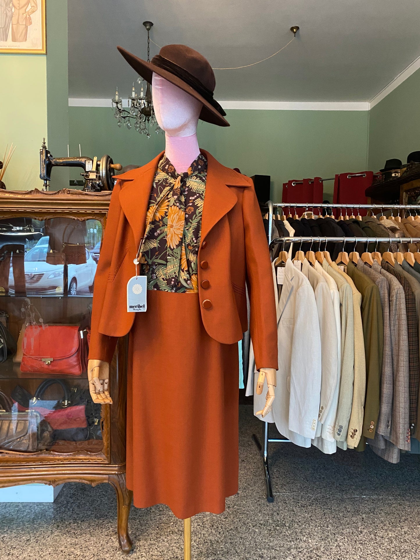 Tailleur anni ‘70 giacca + abito - TG. 40/42/44