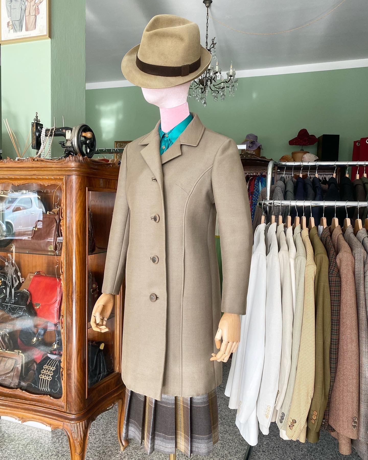Cappotto anni ‘60 cachi - TG. 40