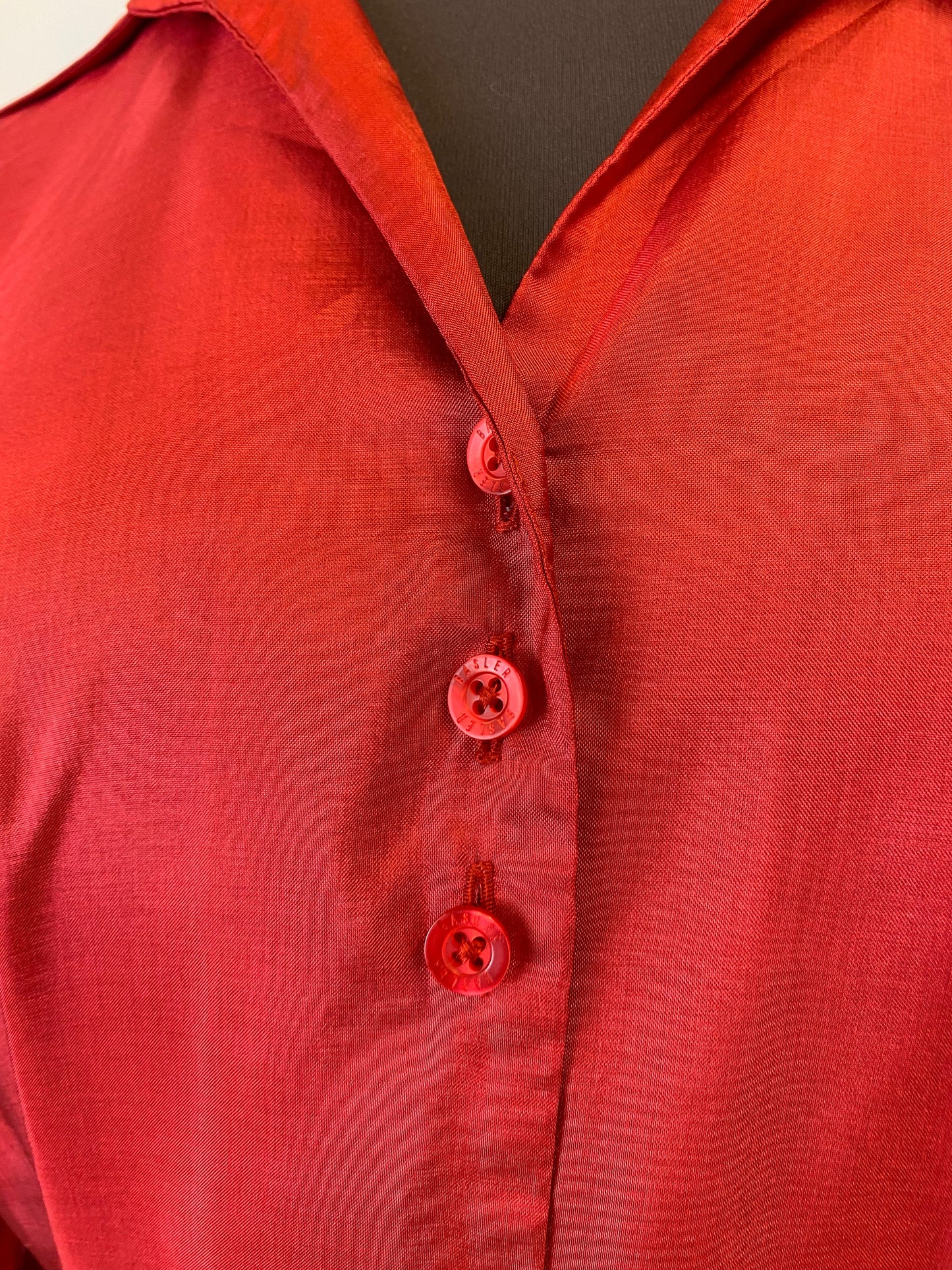 Camicia rossa in seta - TG. 40/42