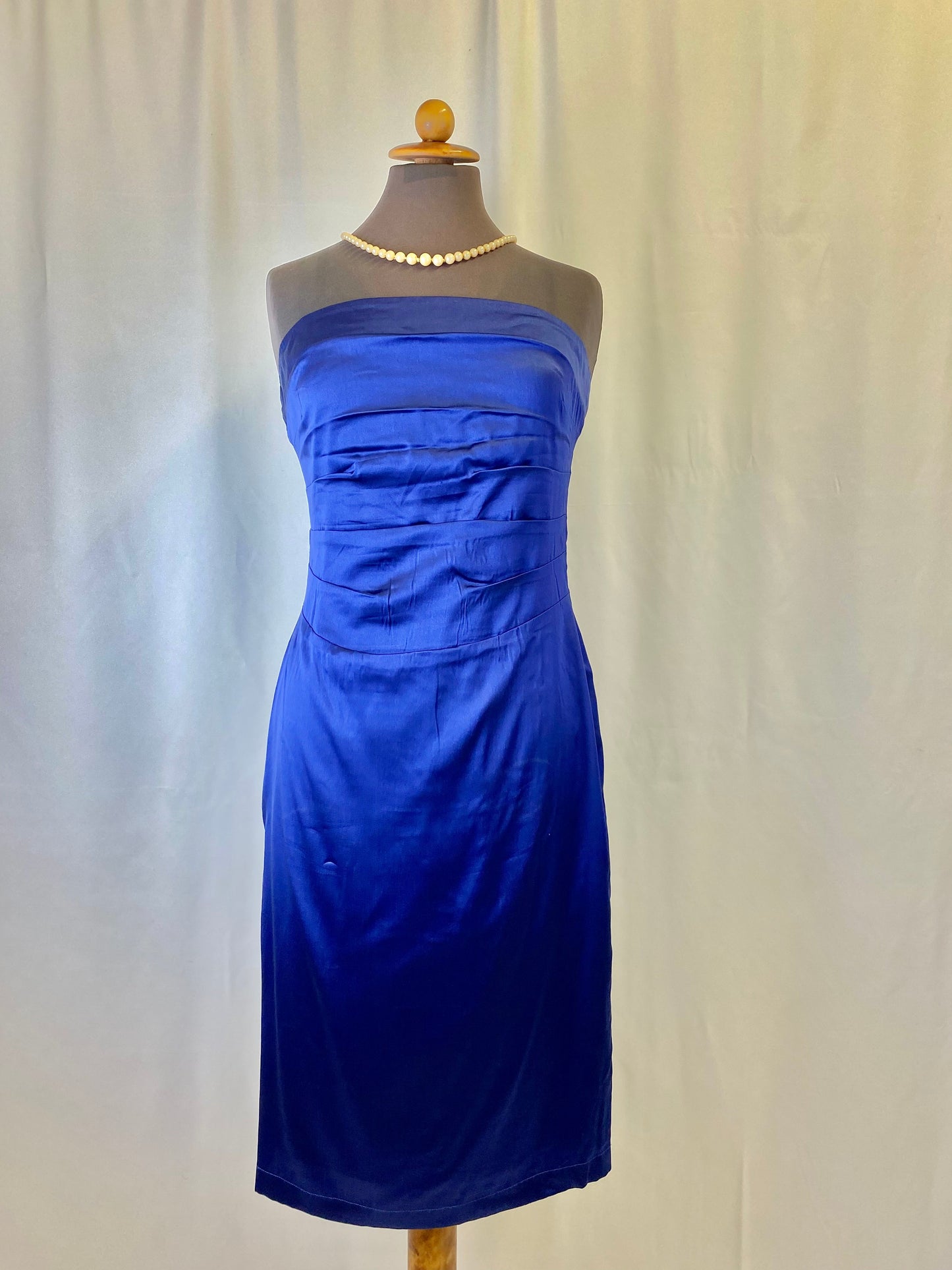 Abito in seta blu - TG. 40