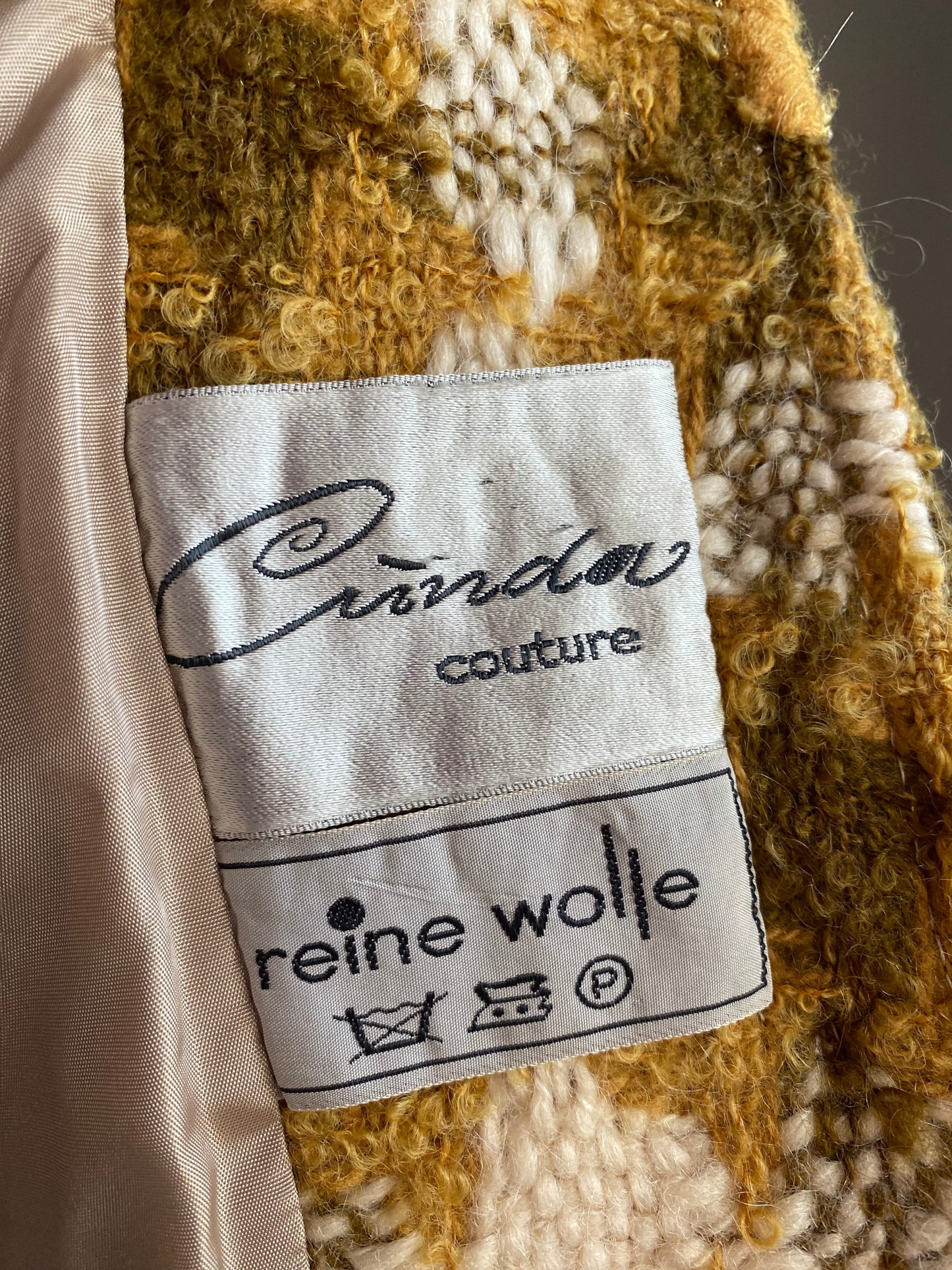 Tailleur anni ‘60 bouclé di lana - TG. 40/42