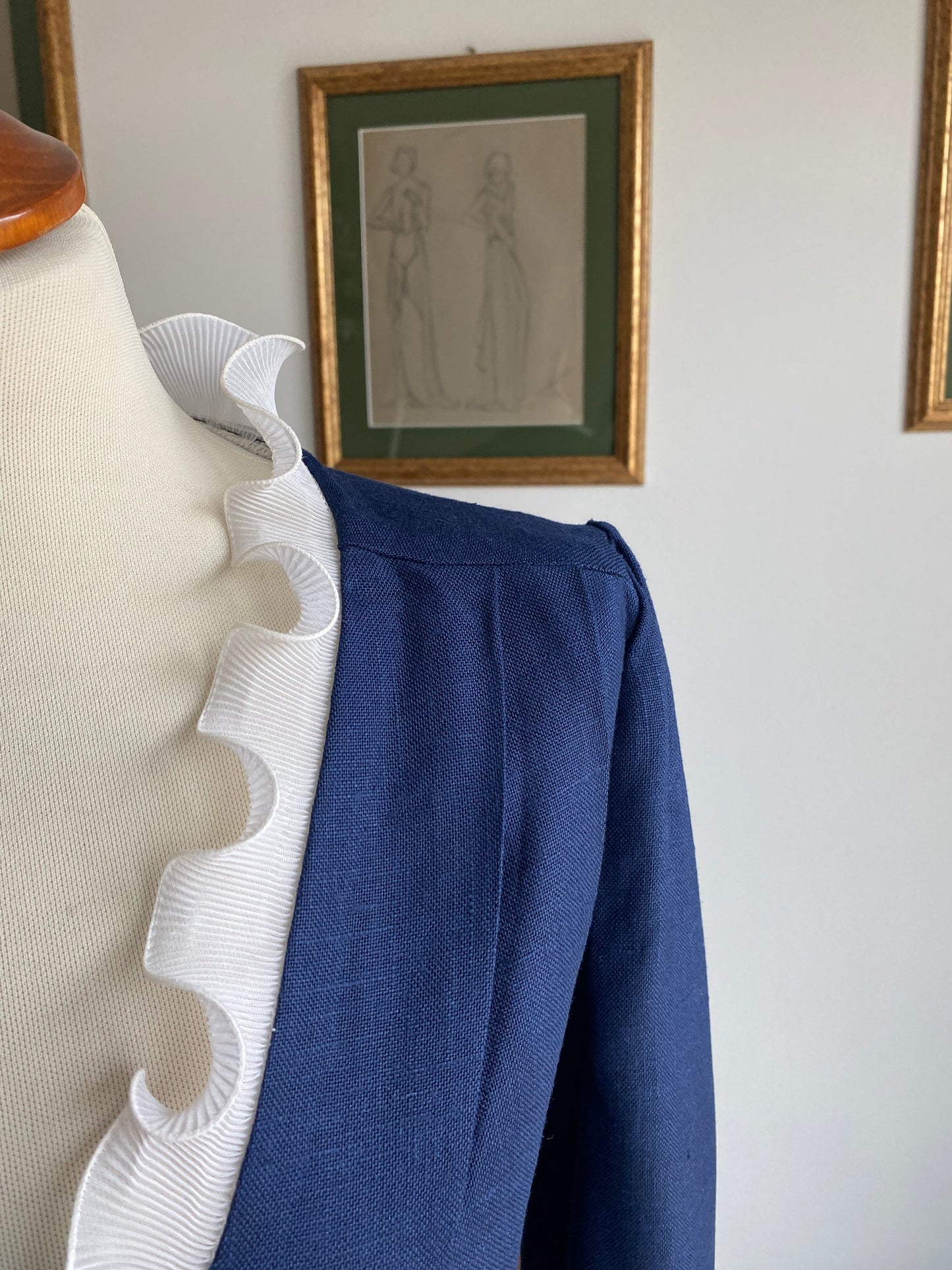 Abito anni ‘60 blu navy -TG. 46