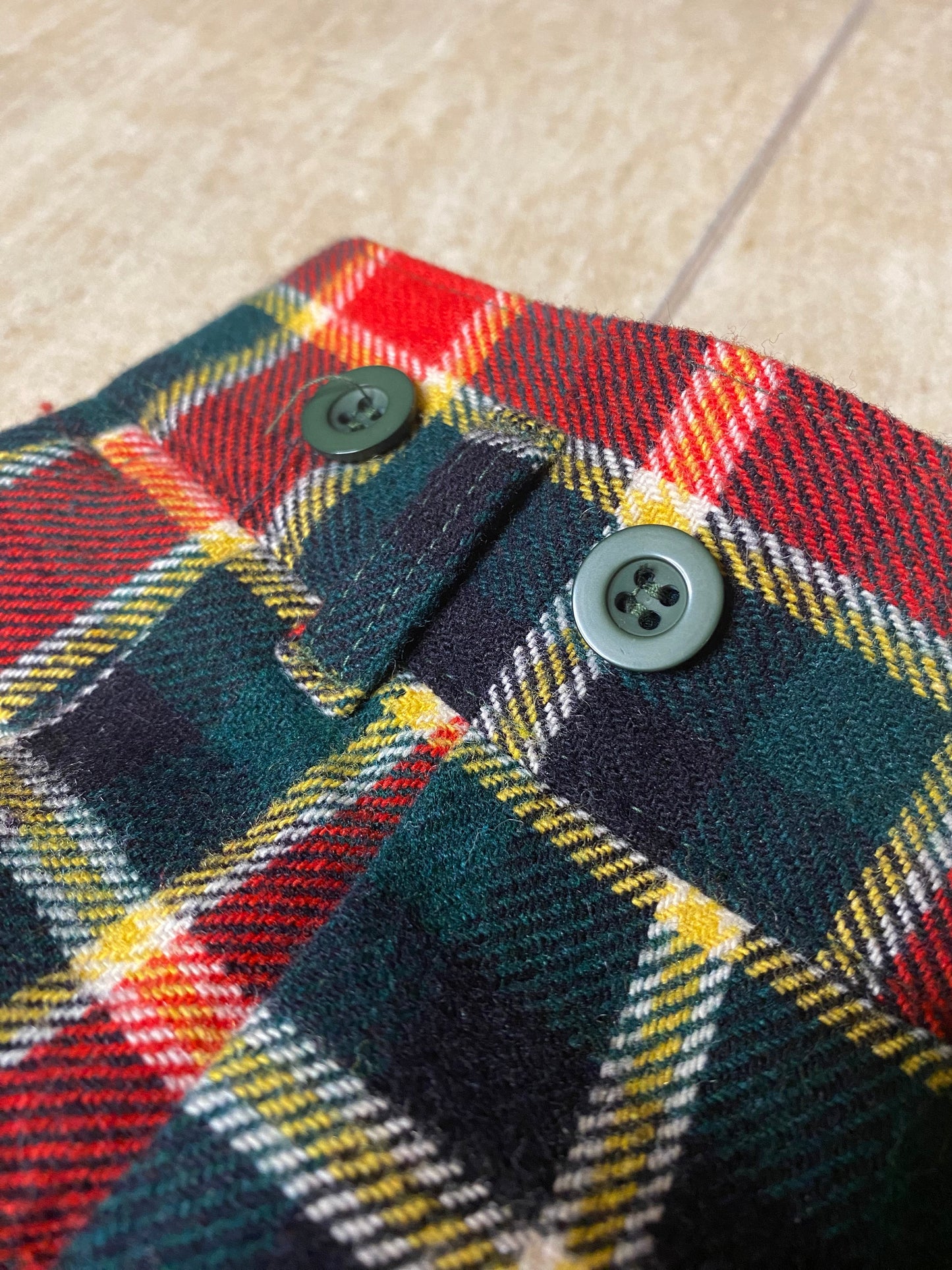 Pantaloni tartan Benetton