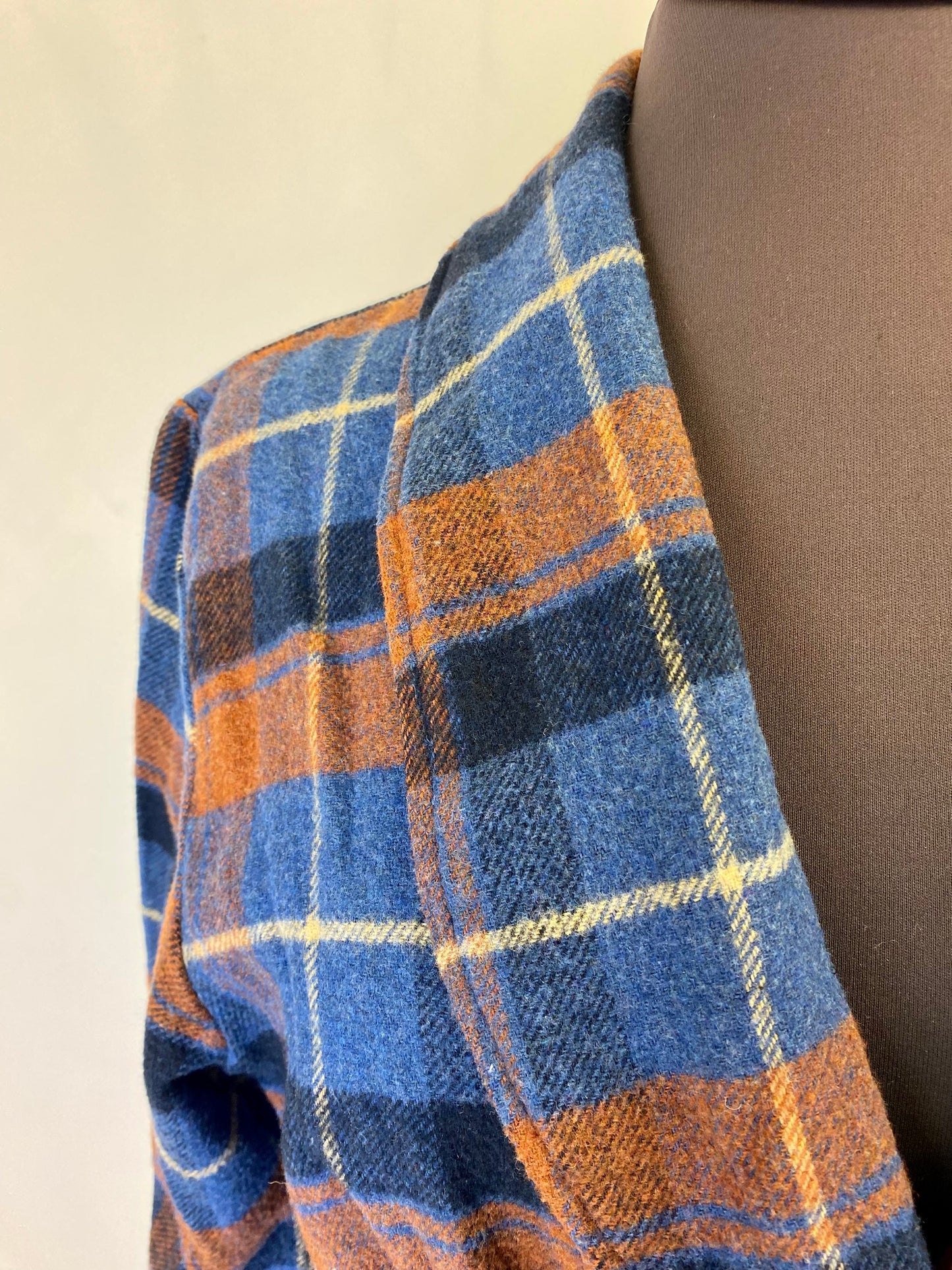 Vestaglia in lana a quadri - TG. 44/46/48