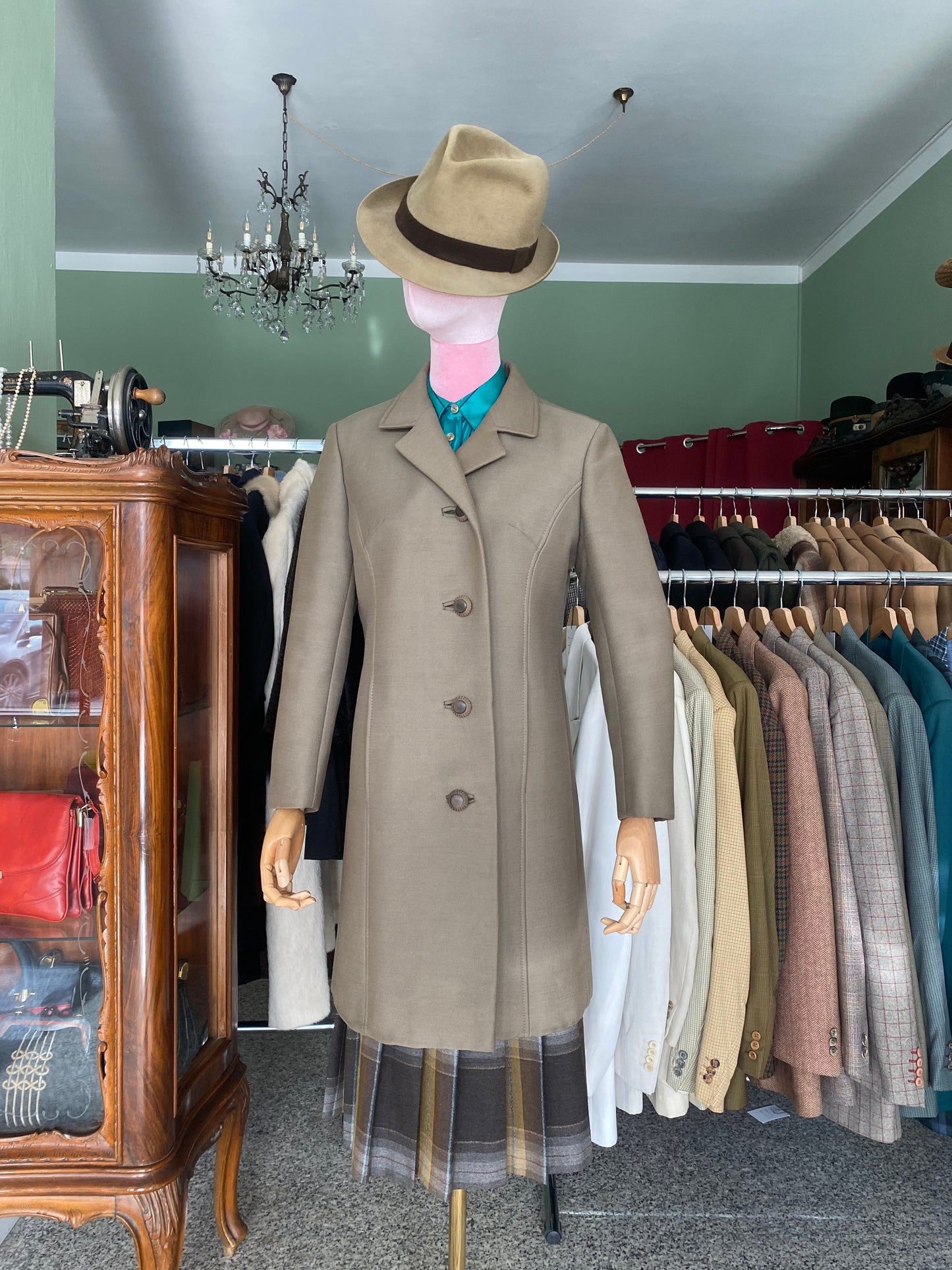 Cappotto anni ‘60 cachi - TG. 40
