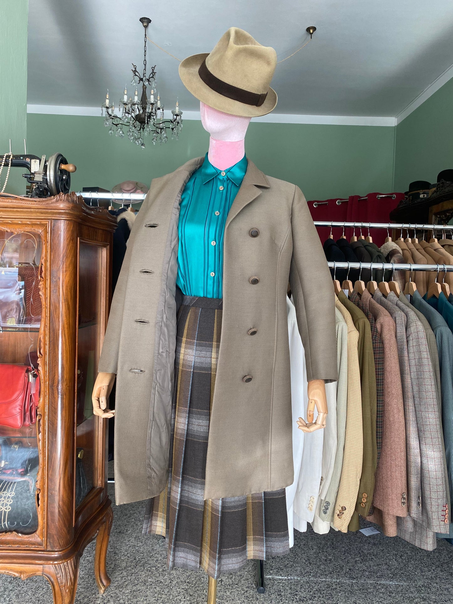 Cappotto anni ‘60 cachi - TG. 40