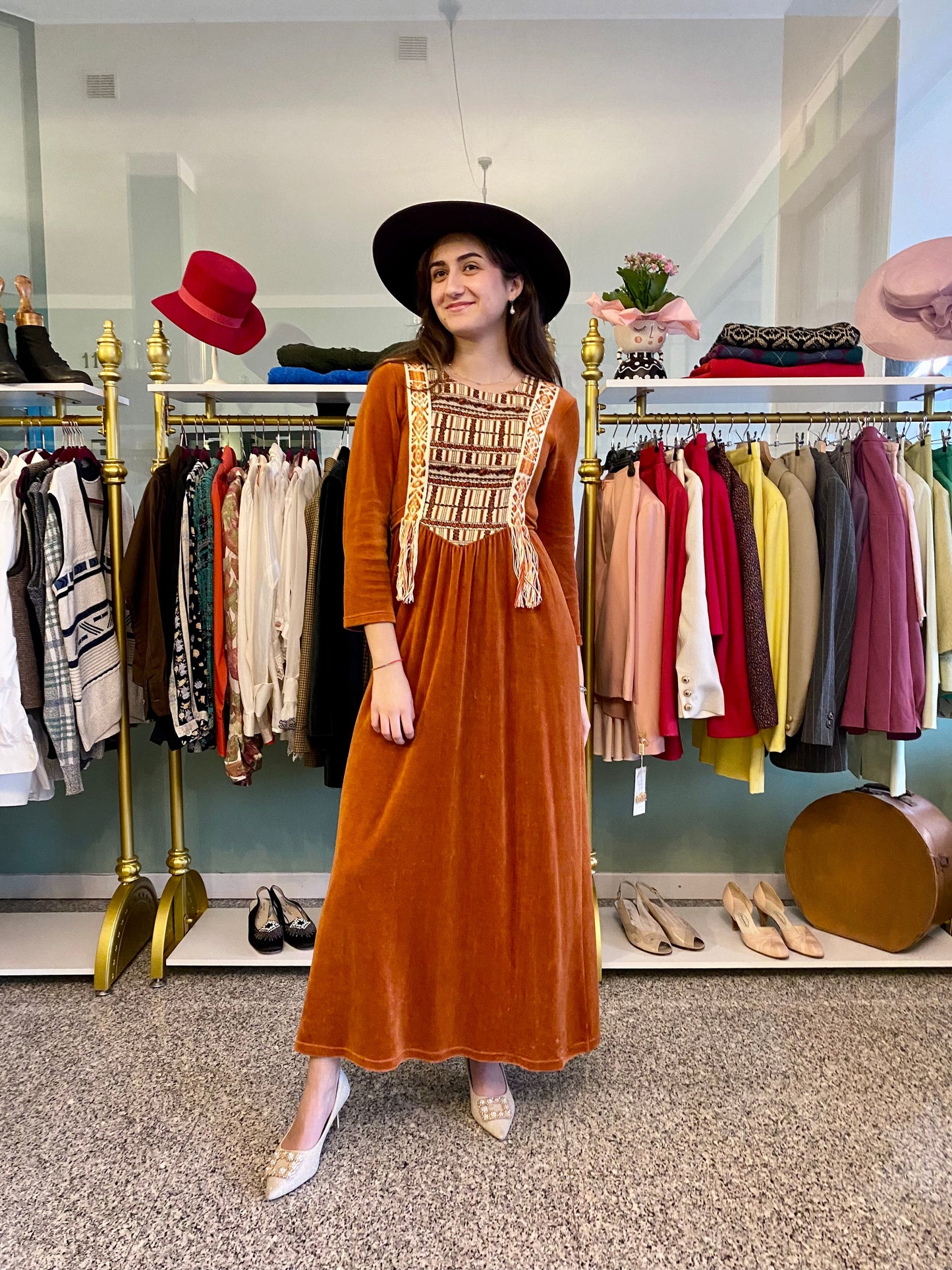 Maxi dress anni ‘70 Lilly Ann - TG. 40
