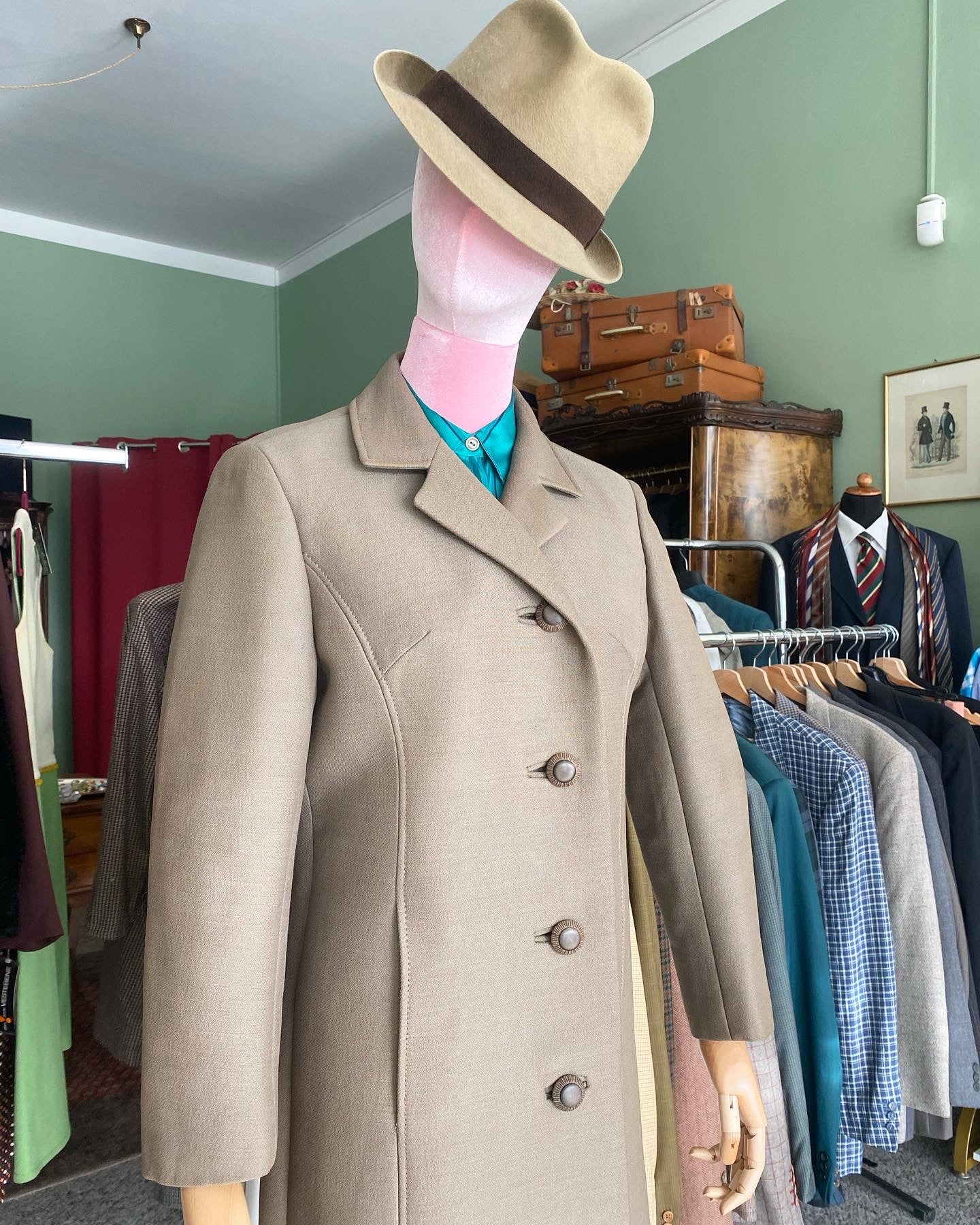 Cappotto anni ‘60 cachi - TG. 40