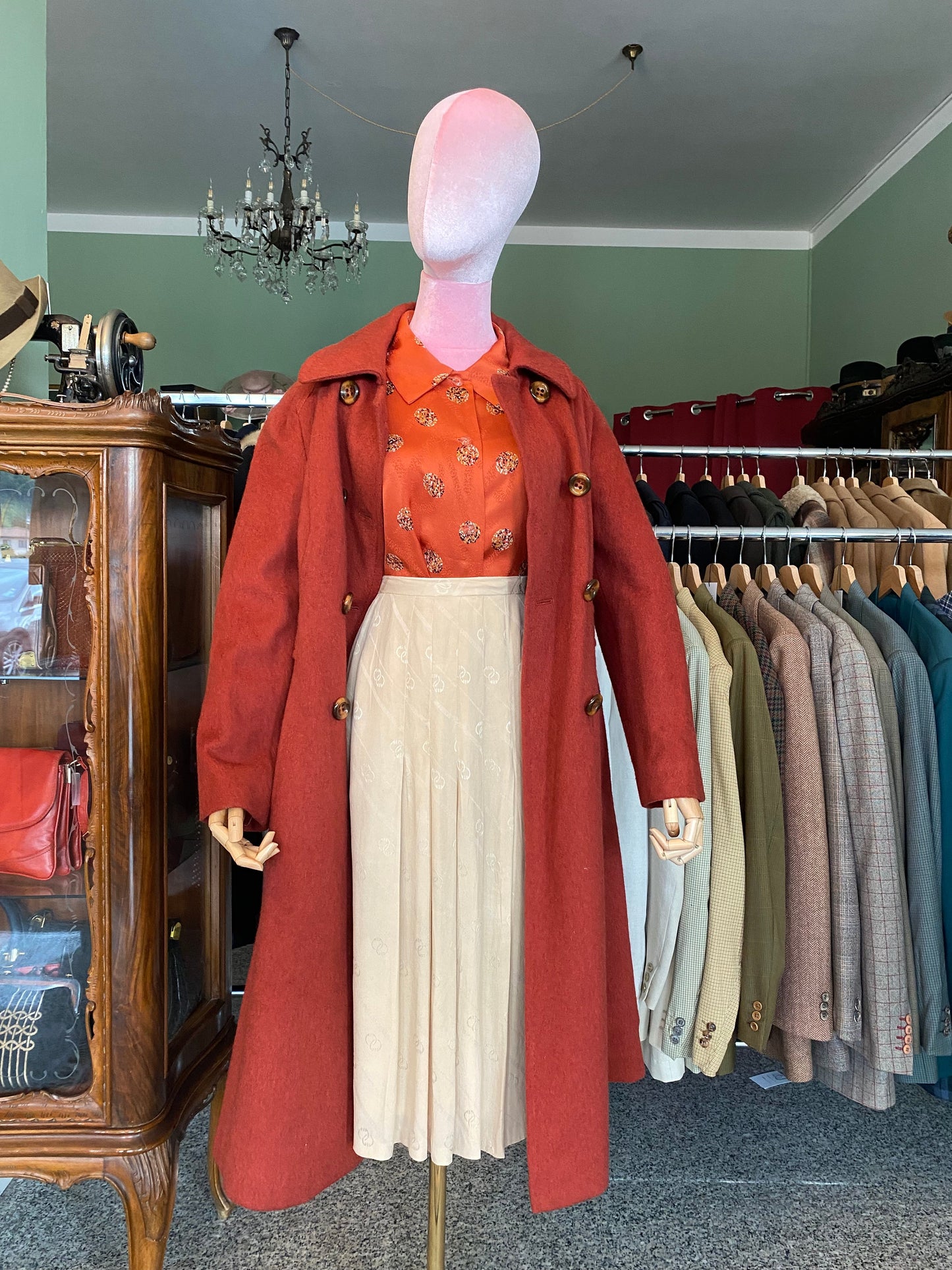 Cappotto anni ‘70 color ruggine - TG. 40/42
