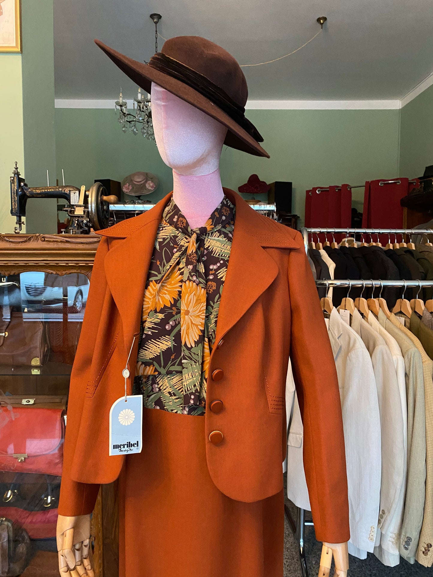 Tailleur anni ‘70 giacca + abito - TG. 40/42/44