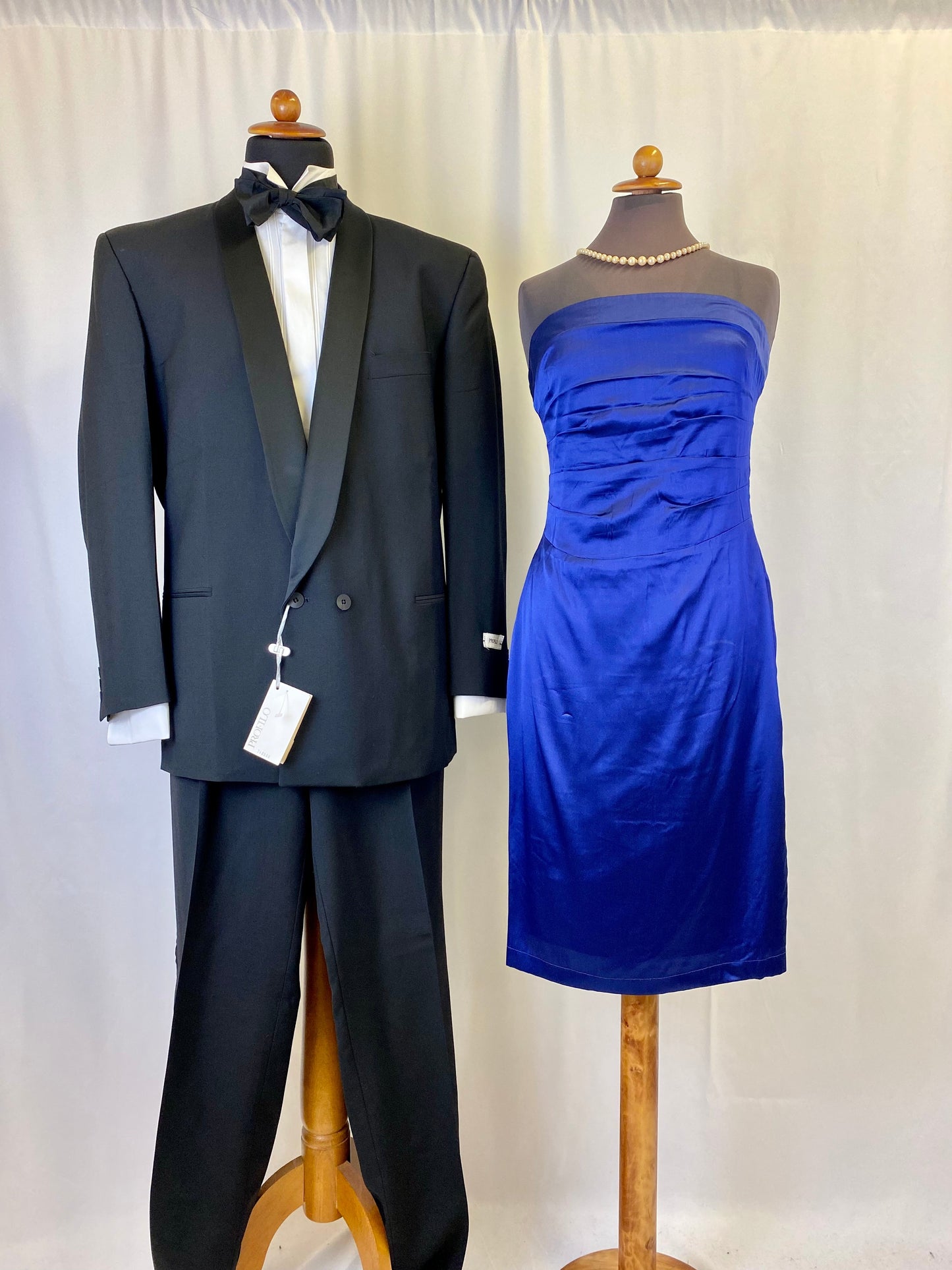 Abito in seta blu - TG. 40