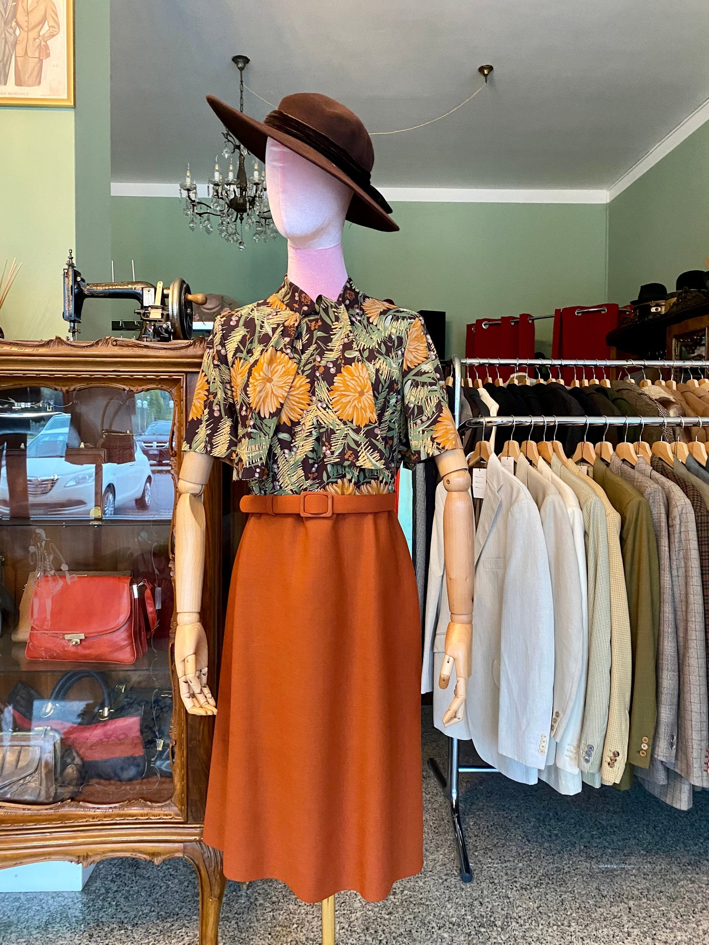 Tailleur anni ‘70 giacca + abito - TG. 40/42/44