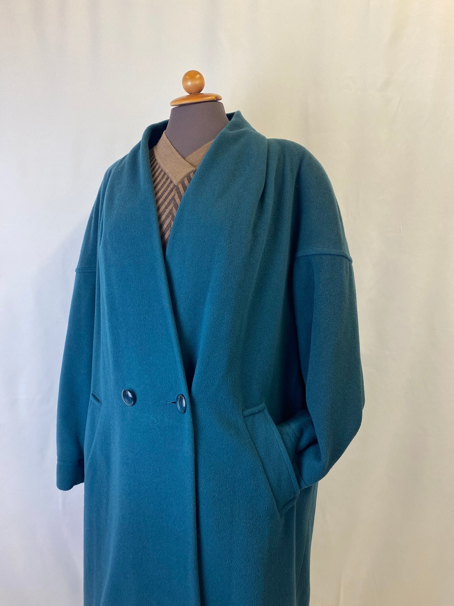 Cappotto verde ottanio - TG. 48/50/52 lo