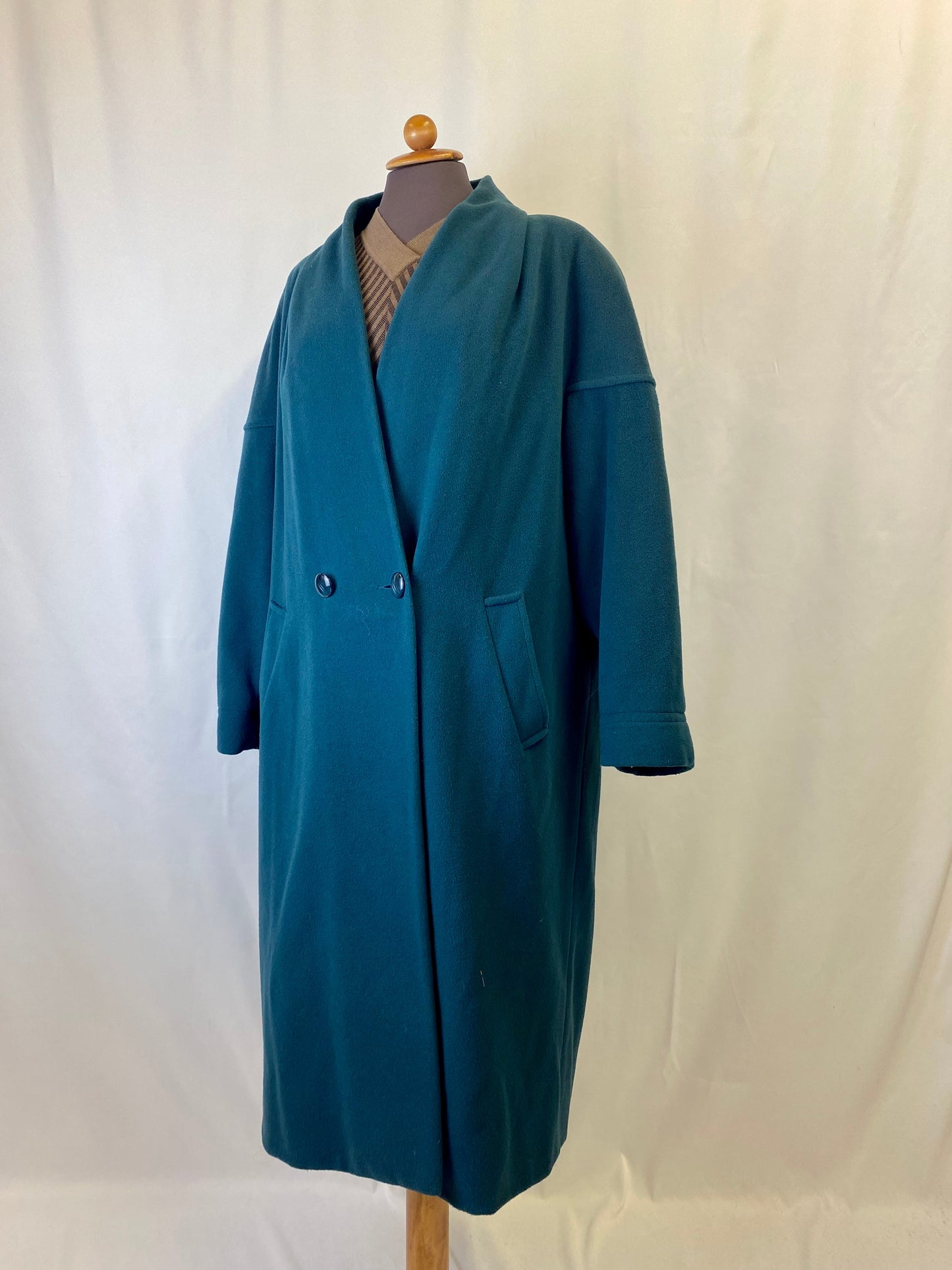 Cappotto verde ottanio - TG. 48/50/52 lo