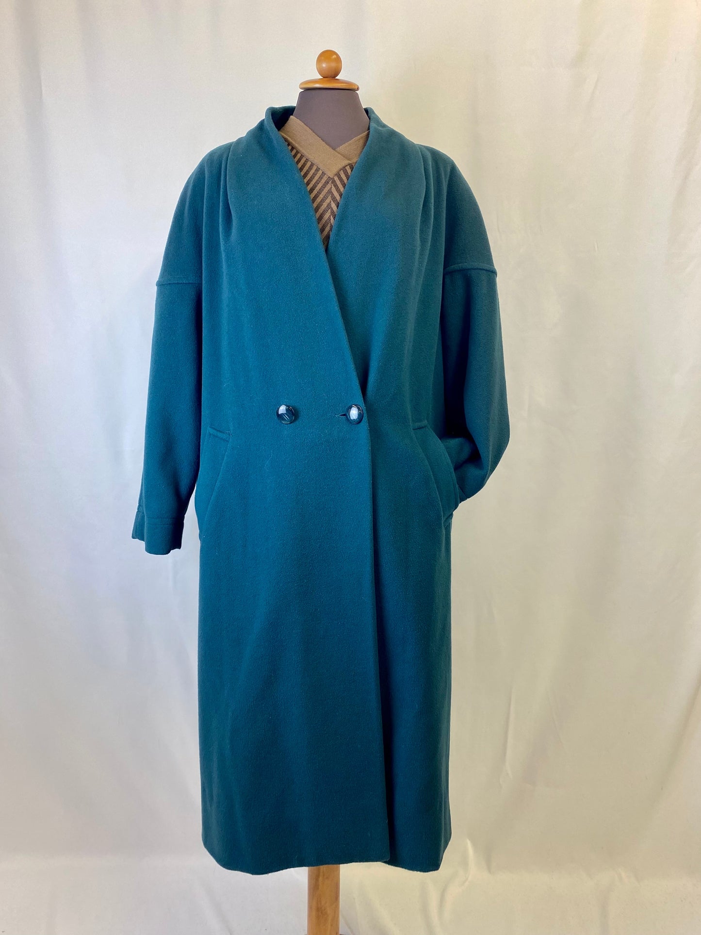 Cappotto verde ottanio - TG. 48/50/52 lo