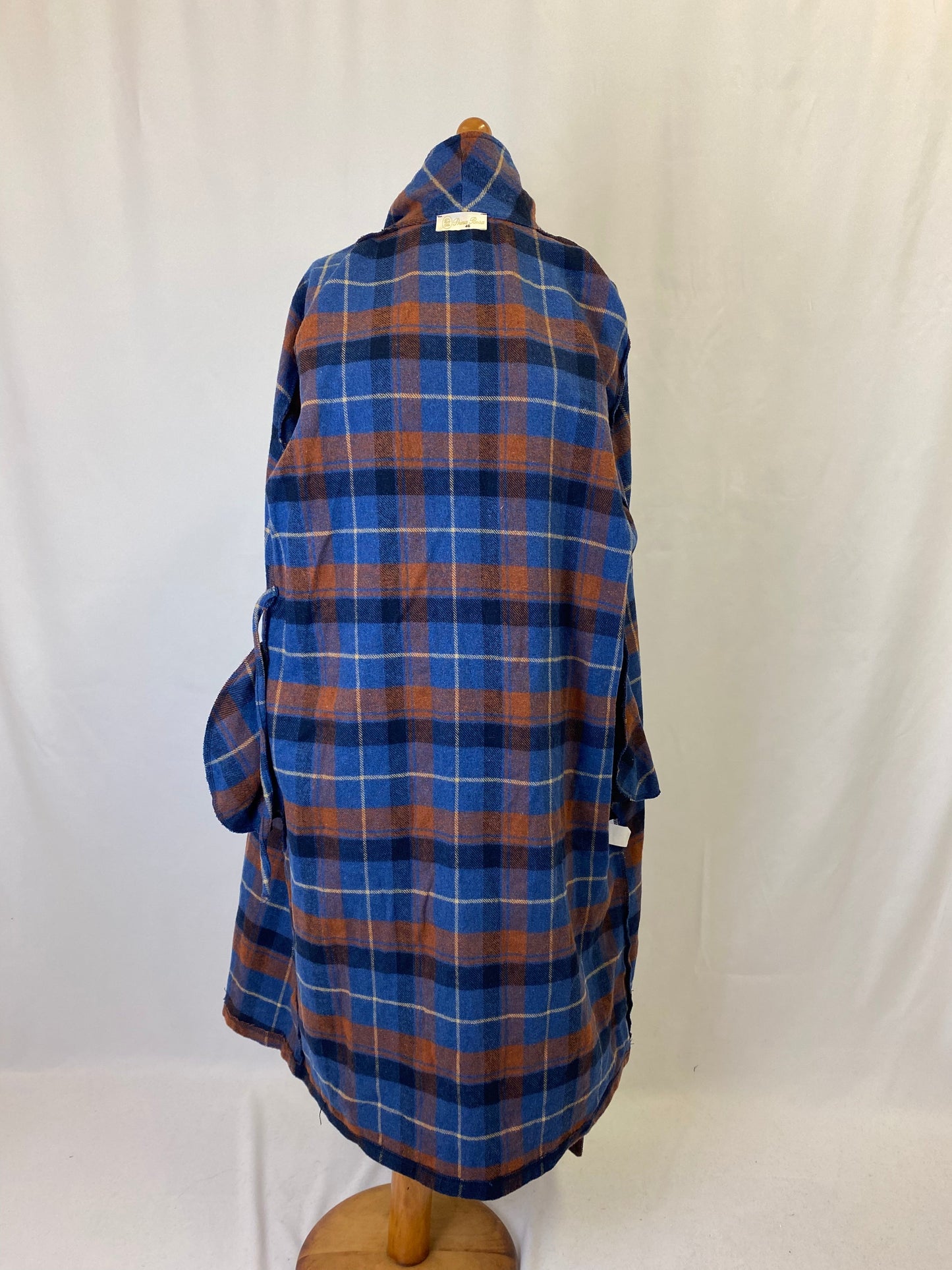 Vestaglia in lana a quadri - TG. 44/46/48