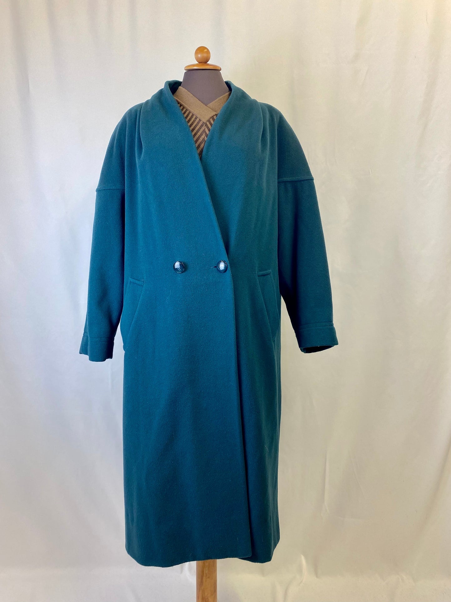 Cappotto verde ottanio - TG. 48/50/52 lo
