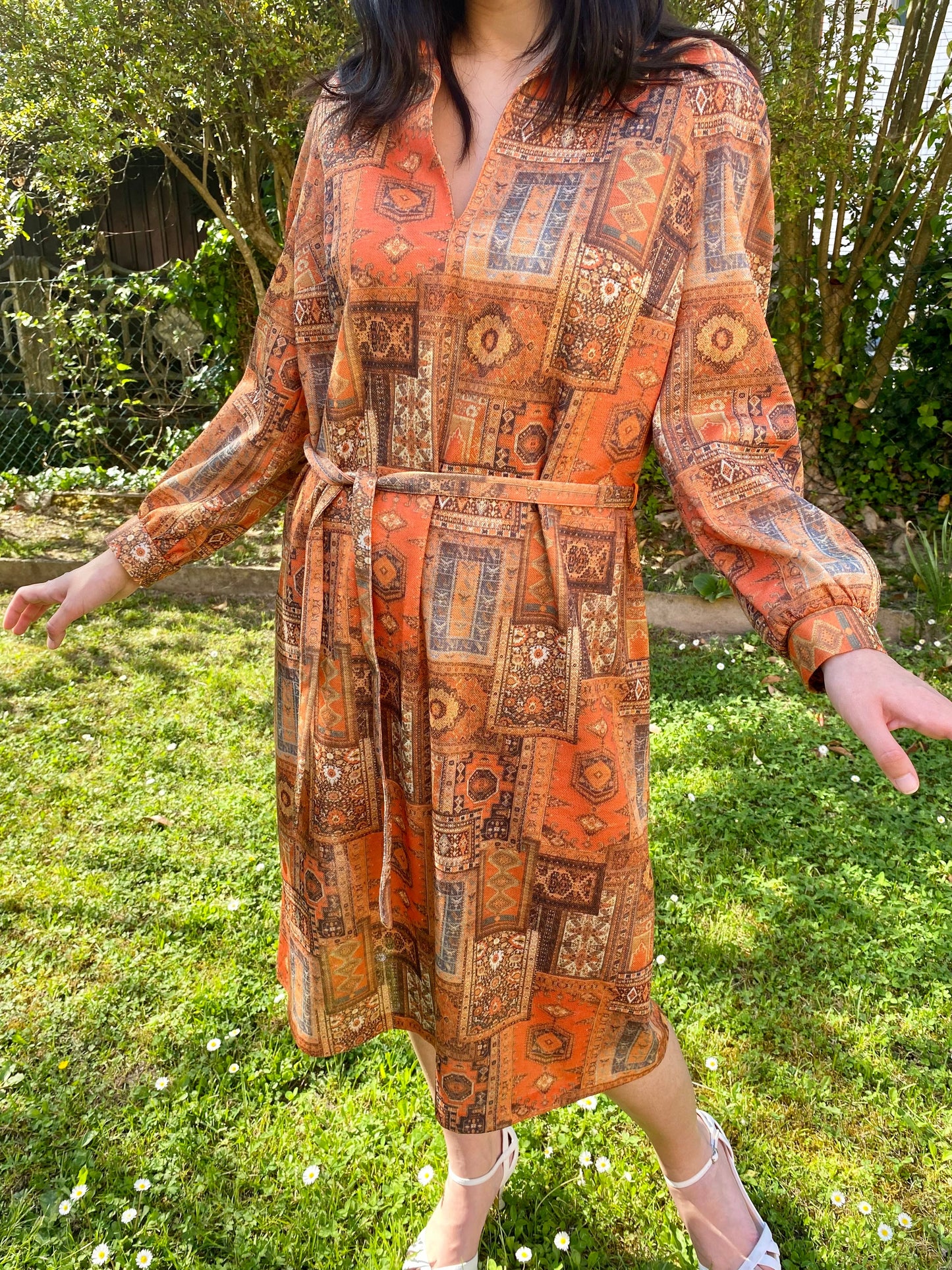 Abito 1970s arancione