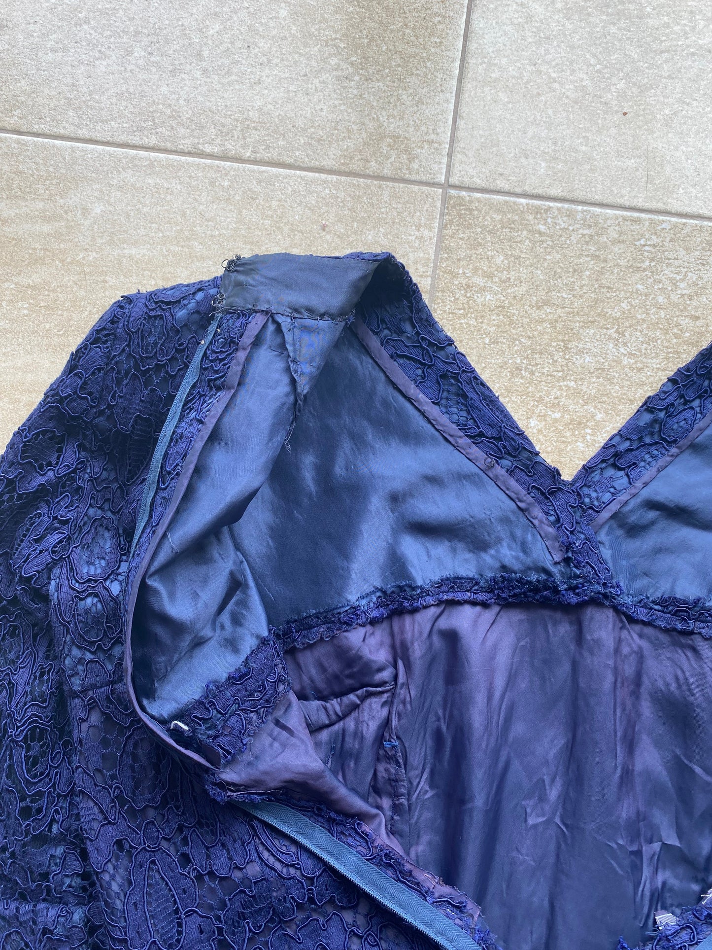 Abito anni ‘60 in pizzo macramè - TG 44