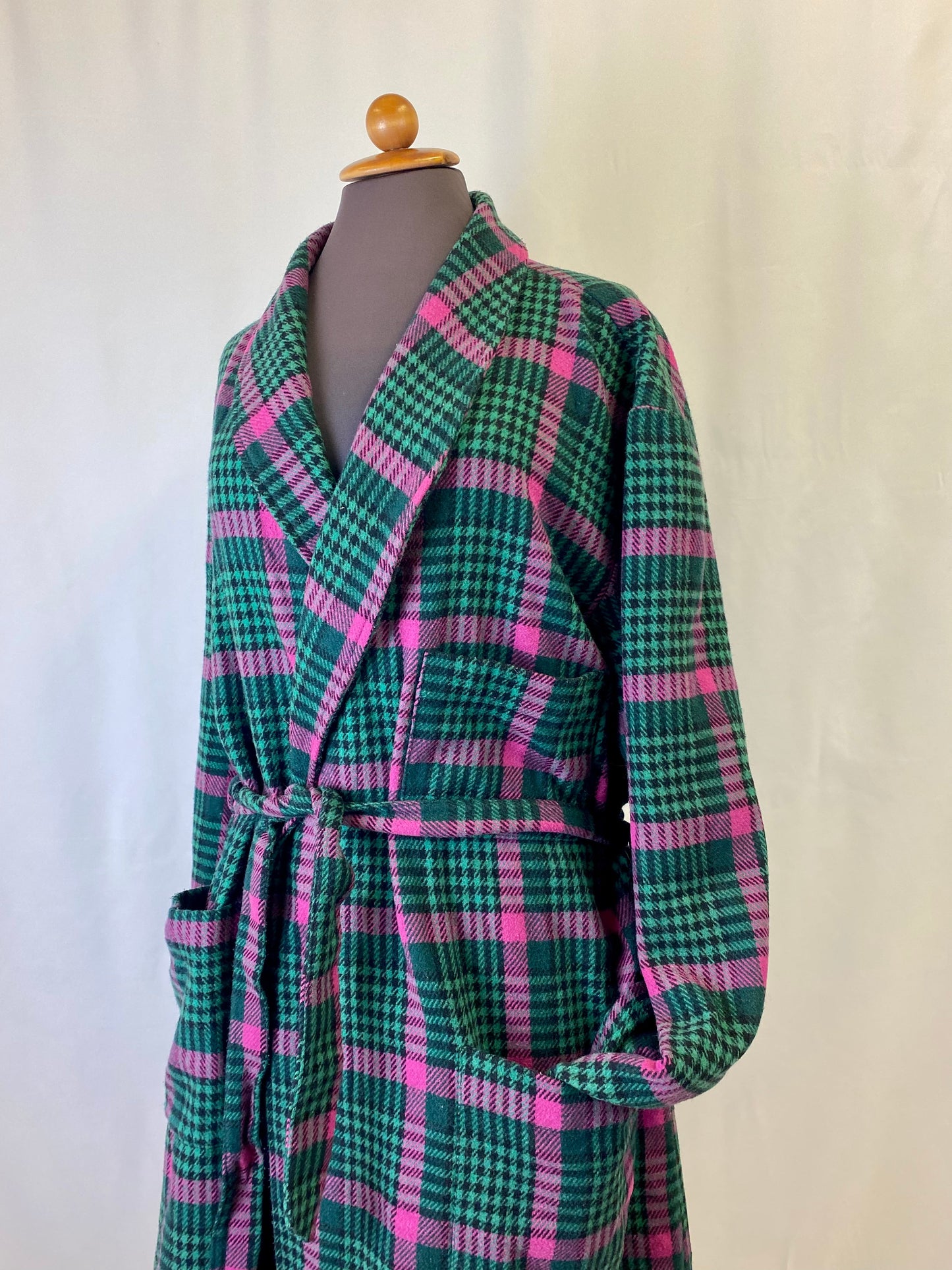 Vestaglia verde e rosa - TG. 48/50/52