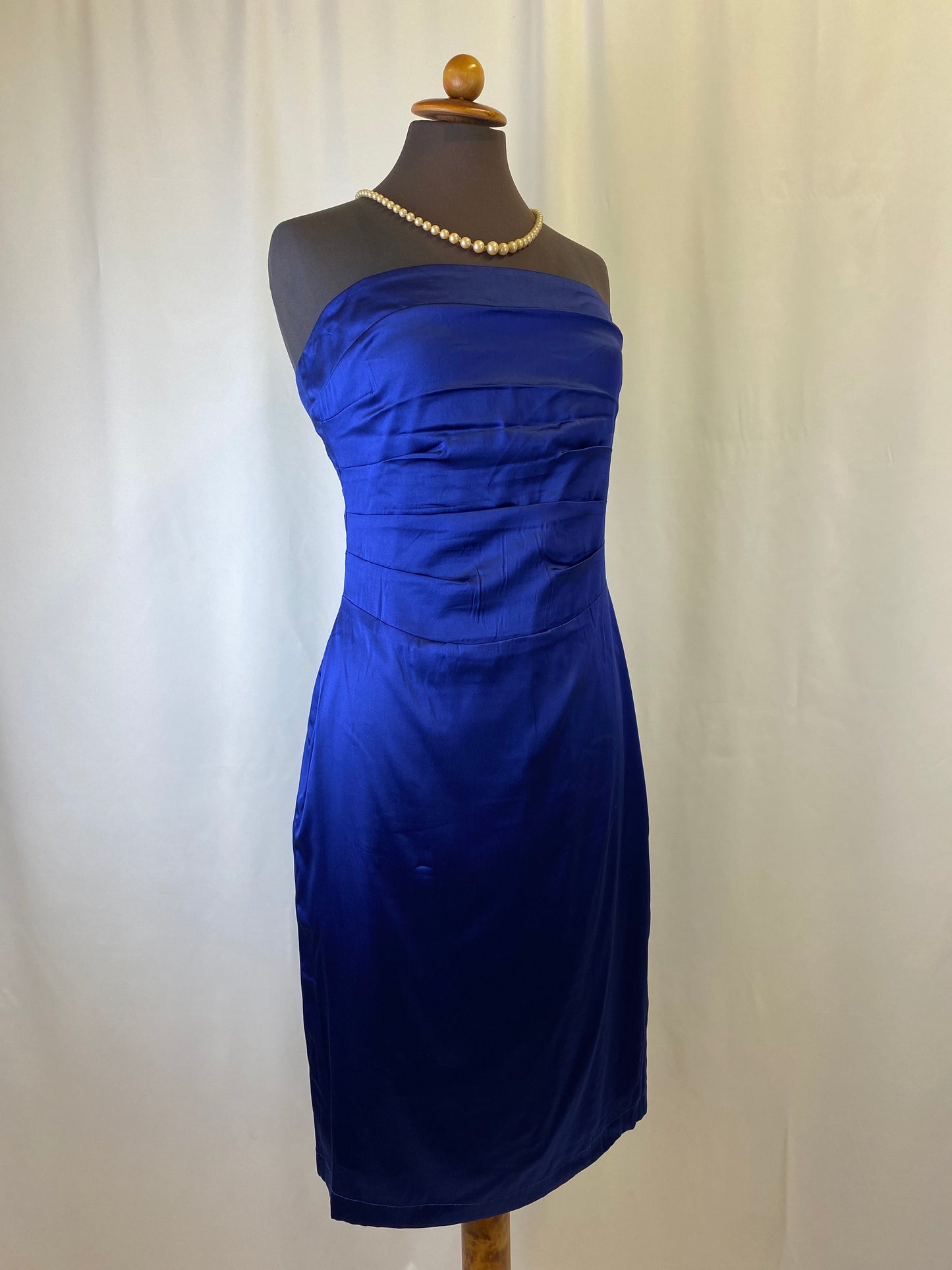 Abito in seta blu - TG. 40