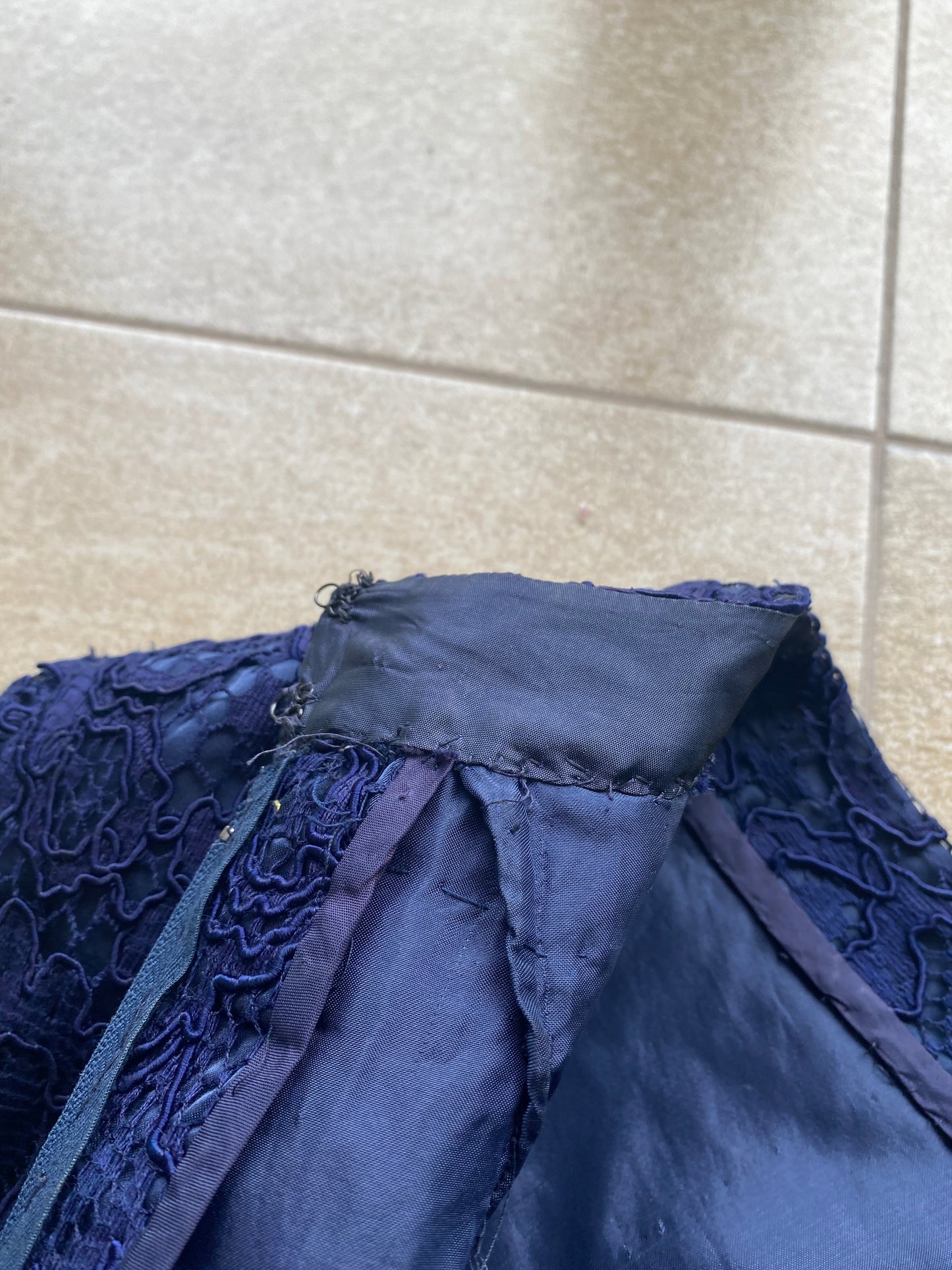Abito anni ‘60 in pizzo macramè - TG 44
