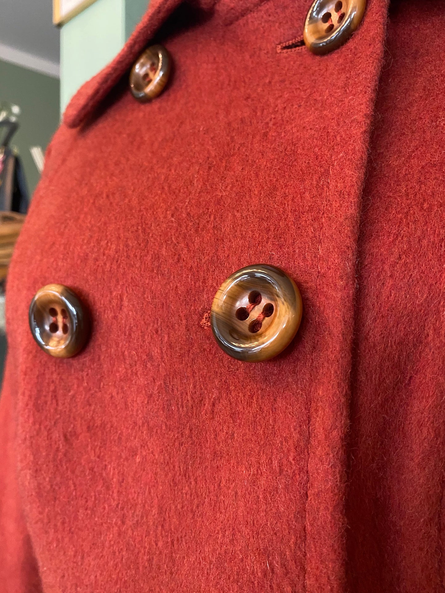 Cappotto anni ‘70 color ruggine - TG. 40/42