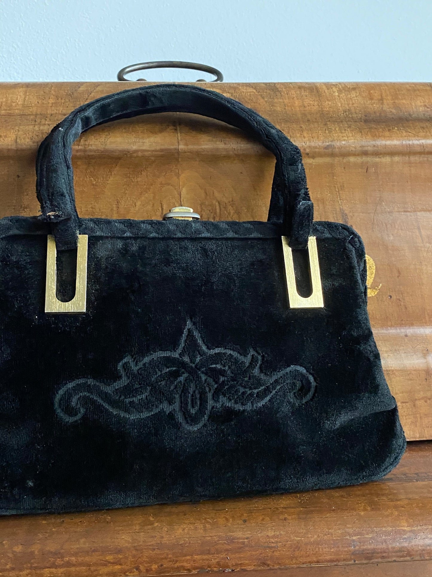 Borsa anni ‘50 velluto nero