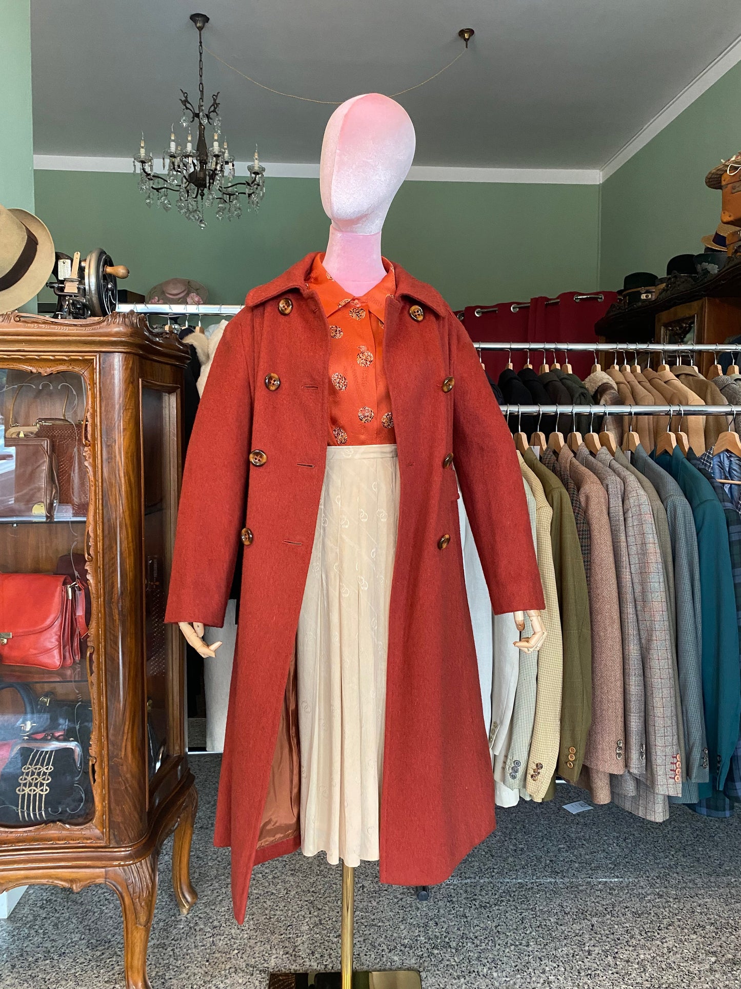 Cappotto anni ‘70 color ruggine - TG. 40/42