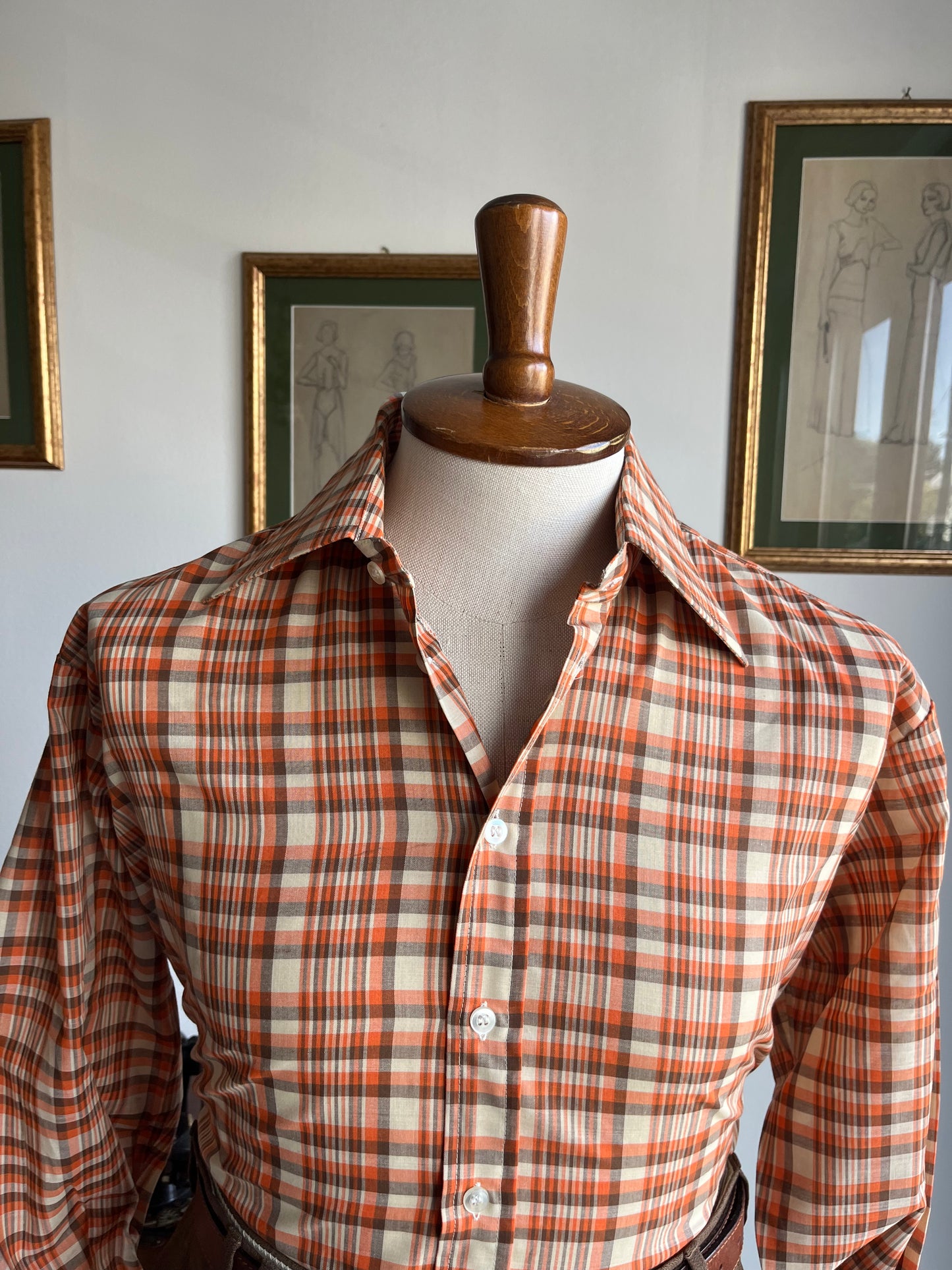 Camicia anni '70 arancione