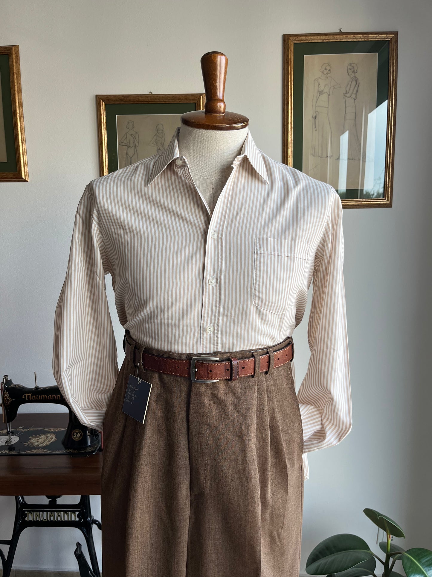 Camicia anni '70 a righe