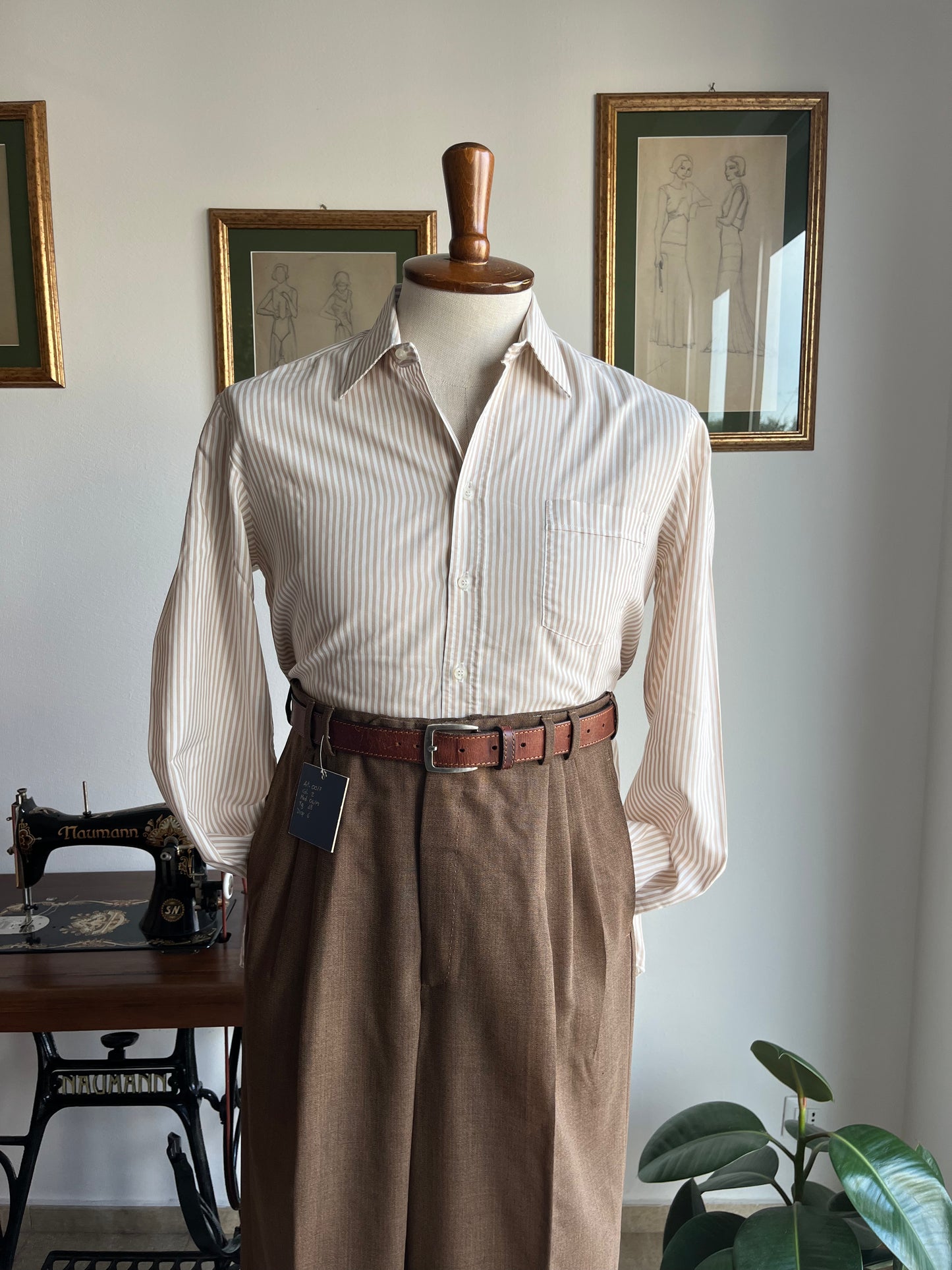 Camicia anni '70 a righe