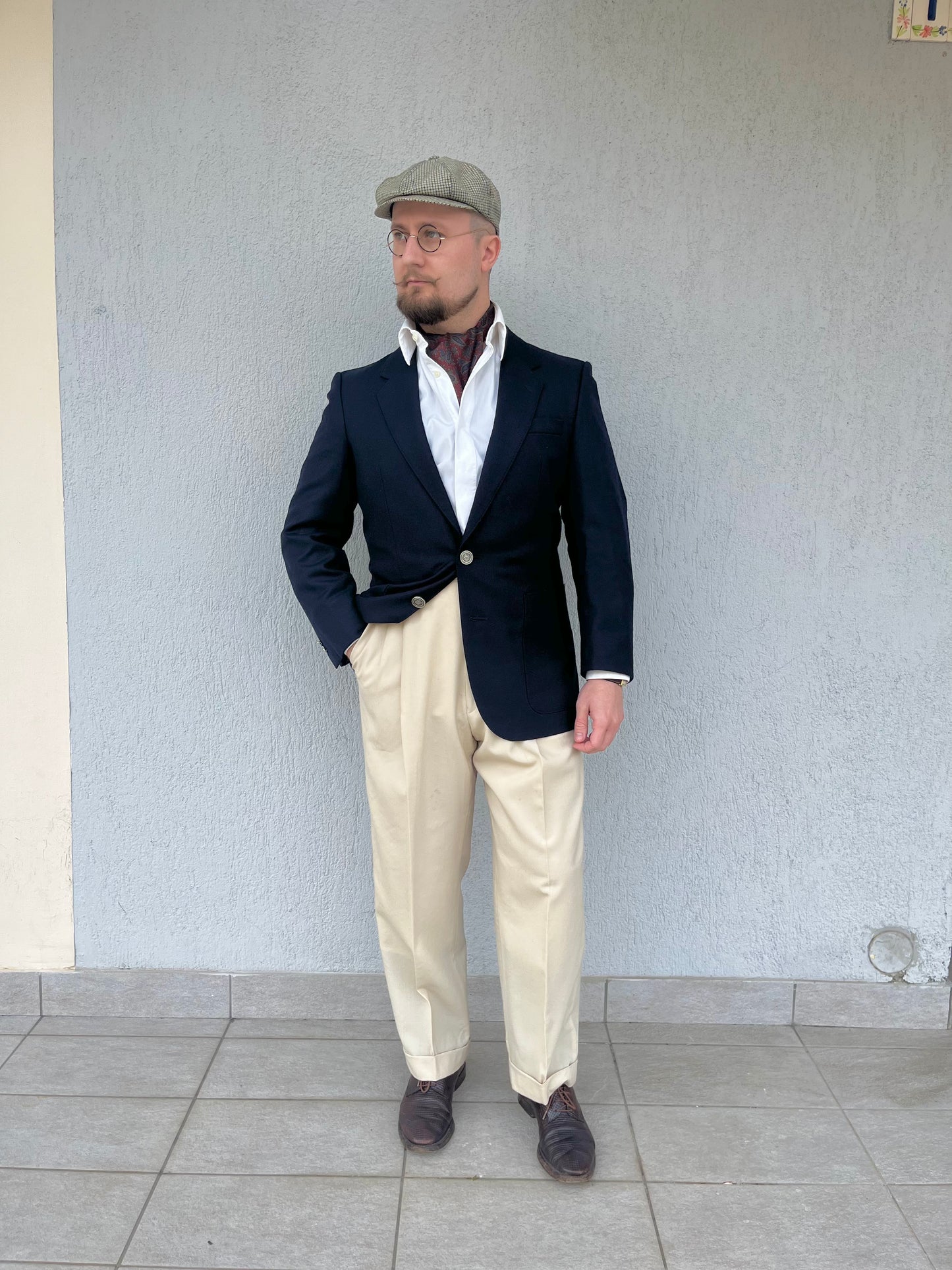 Blazer anni '80 blu navy