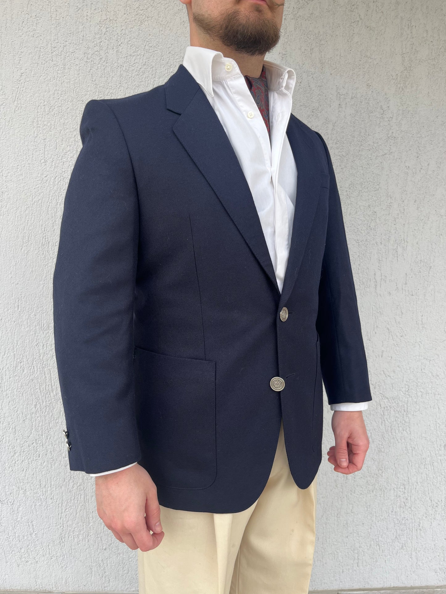 Blazer anni '80 blu navy