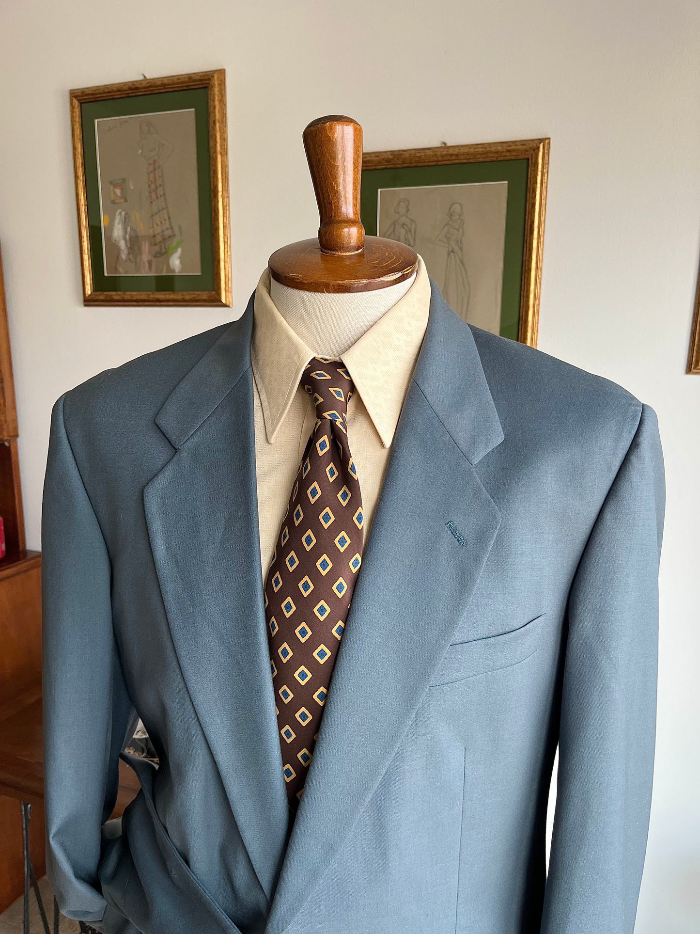 Completo anni '80 verde acqua