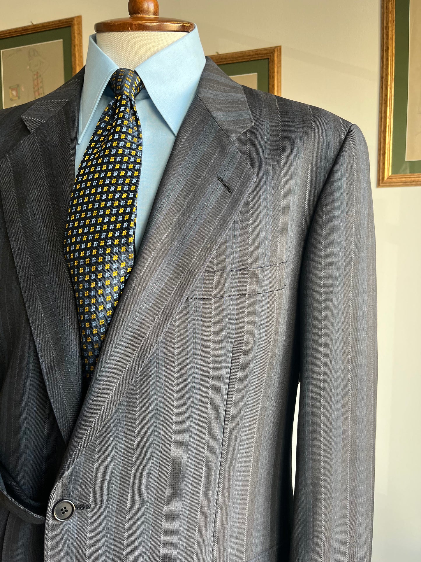 Completo anni '80 gessato