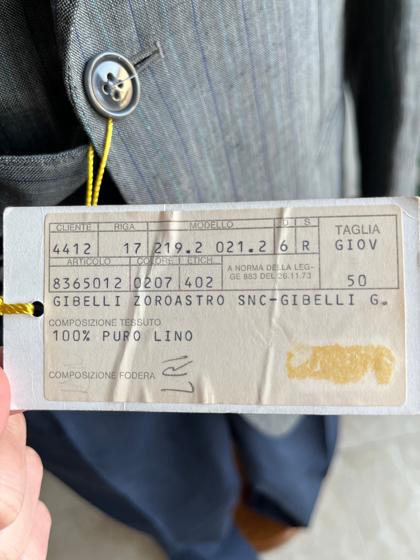 Giacca puro lino anni '90