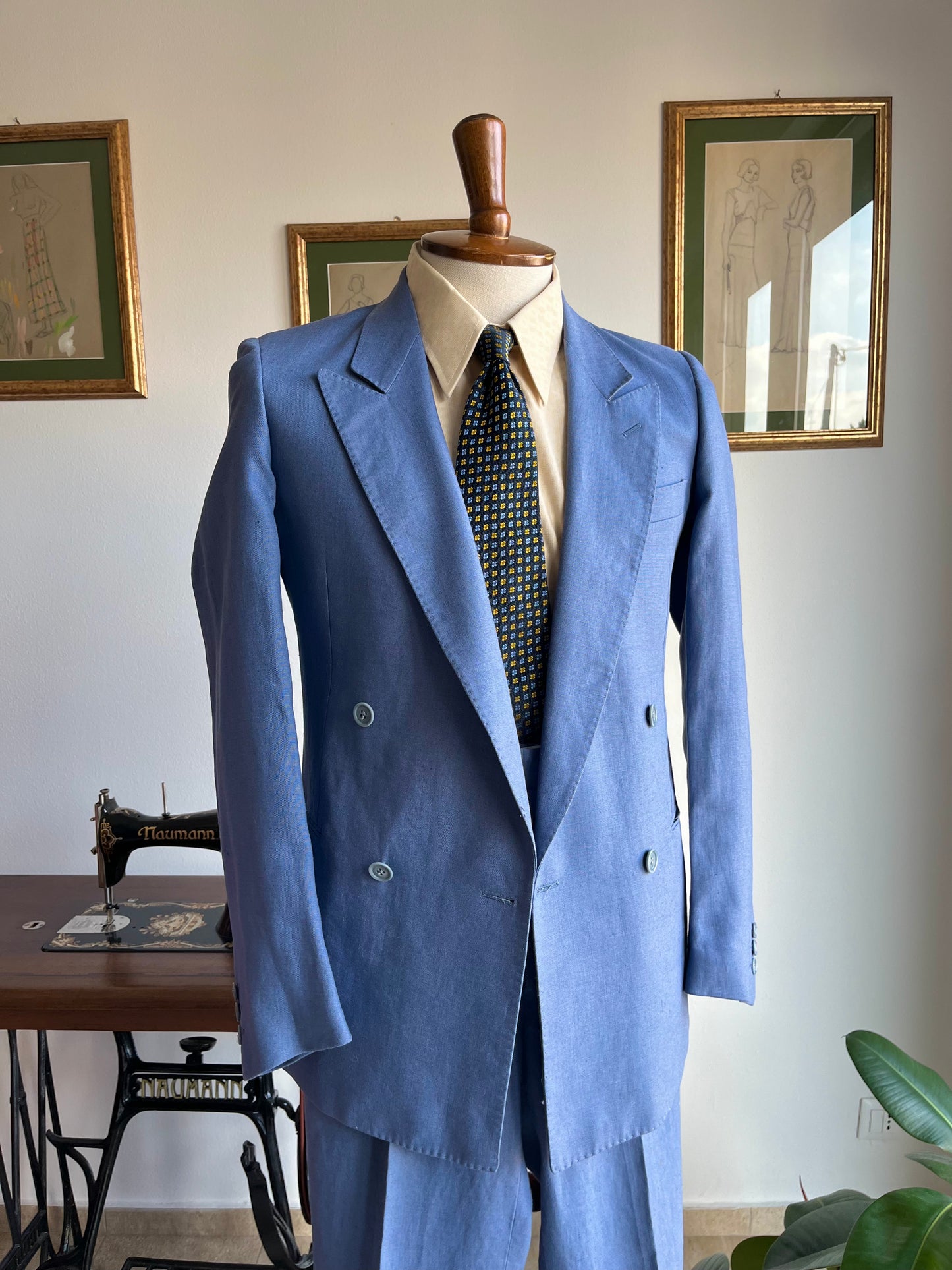 Completo anni '80 blu di Francia