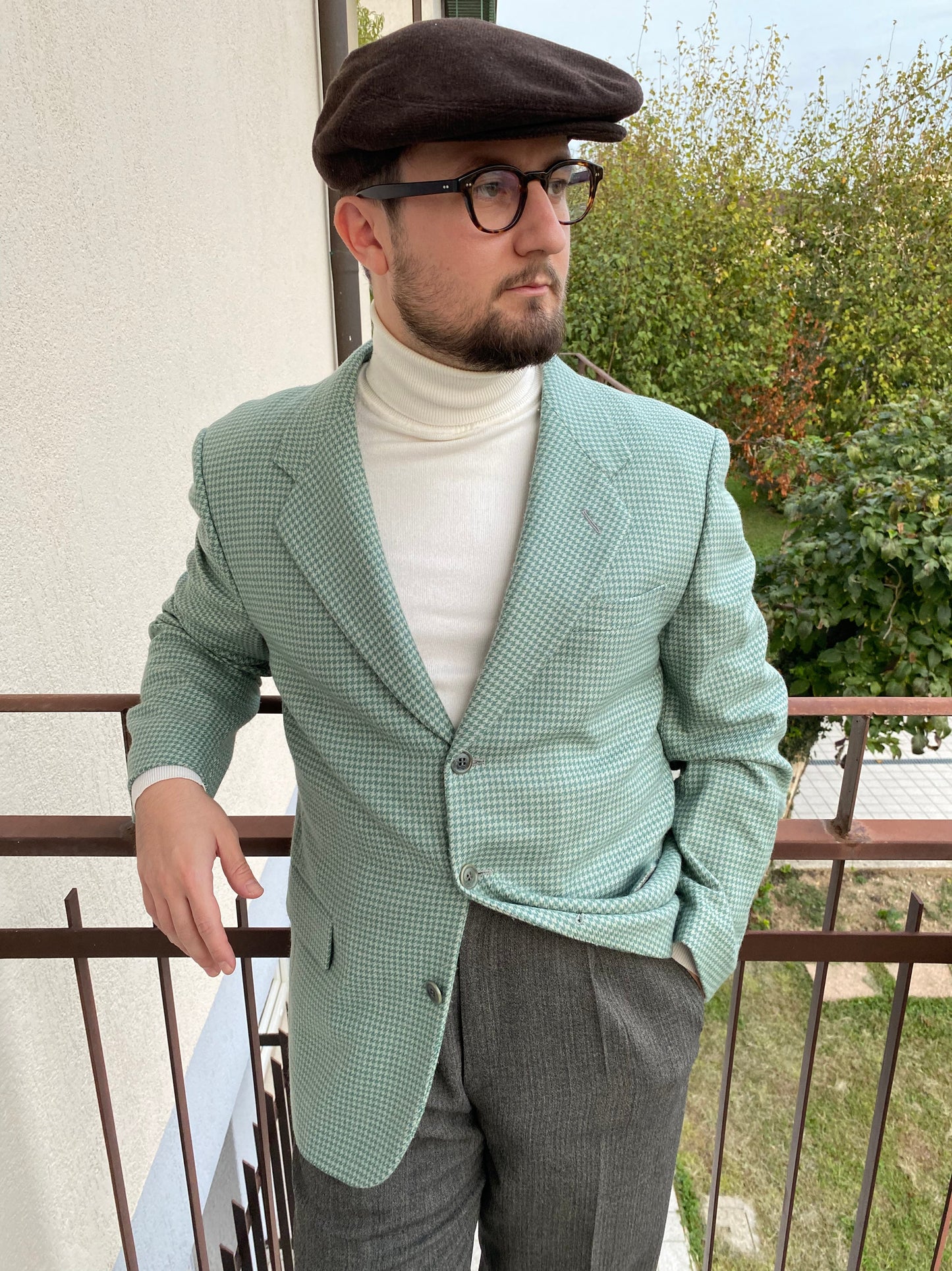 Giacca pied-de-poule anni '80